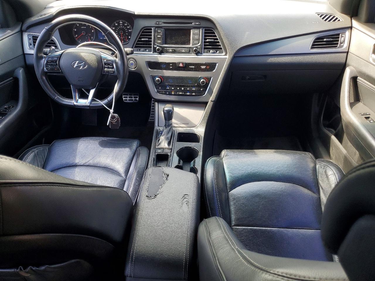 2015 Hyundai Sonata Sport 2.0t White vin: 5NPE34AB5FH192970