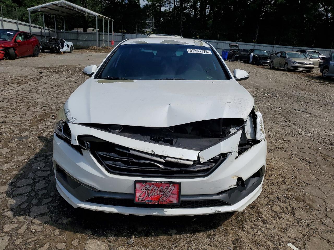 2015 Hyundai Sonata Sport 2.0t White vin: 5NPE34AB5FH192970
