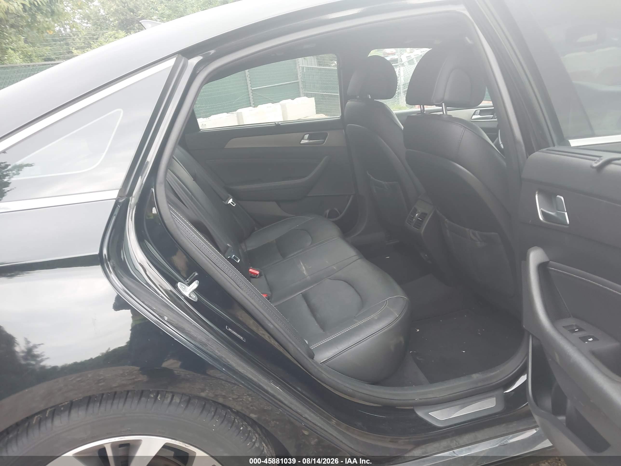 2015 Hyundai Sonata Limited 2.0t Черный vin: 5NPE34AB5FH245795
