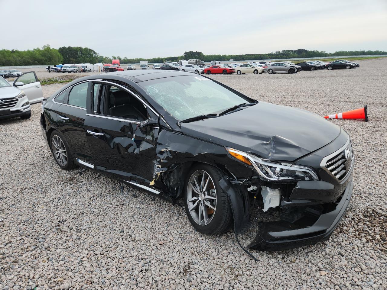 2015 Hyundai Sonata Sport 2.0t Black vin: 5NPE34AB6FH046271