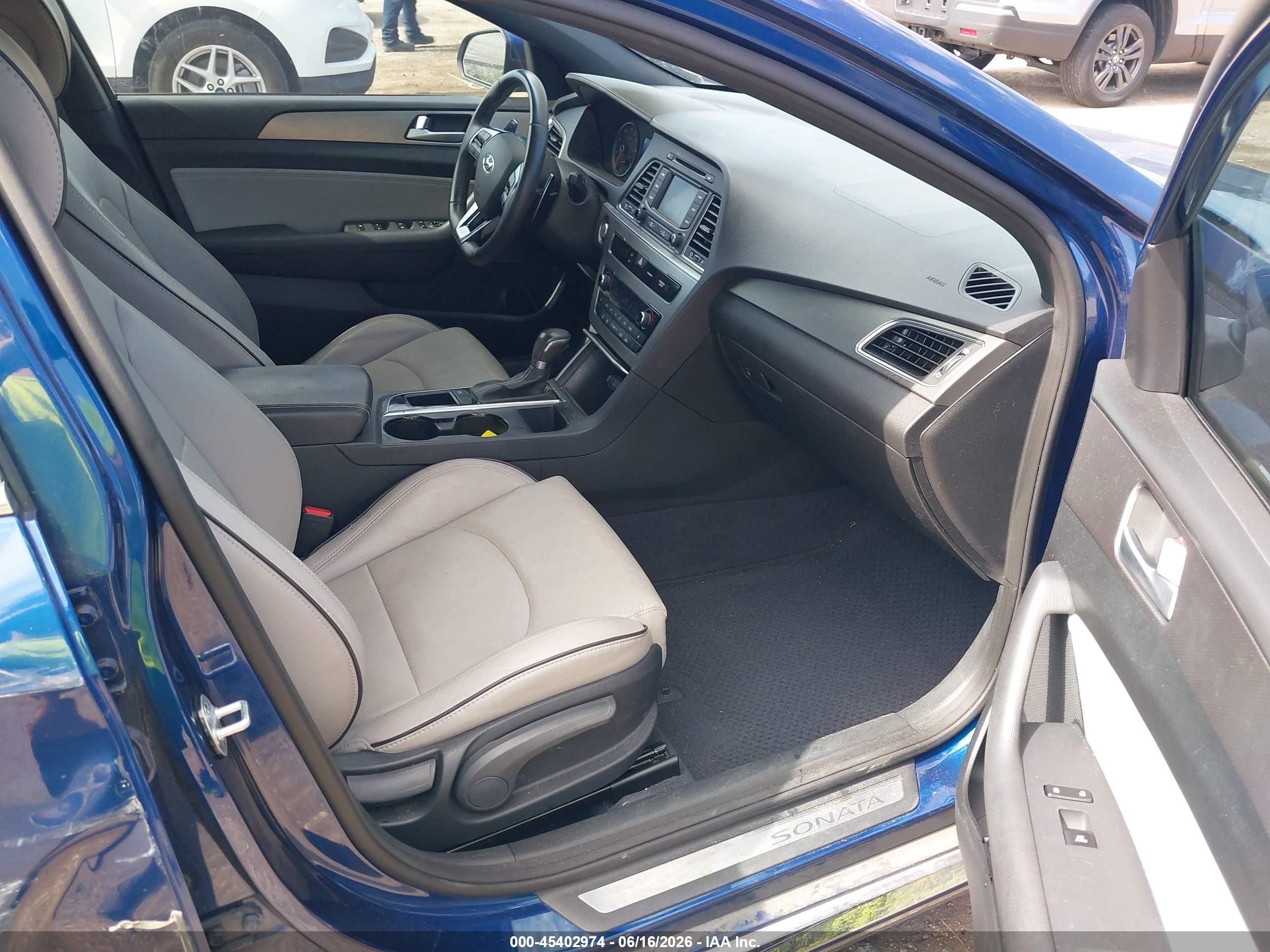 2015 Hyundai Sonata Sport 2.0t Blue vin: 5NPE34AB6FH047713