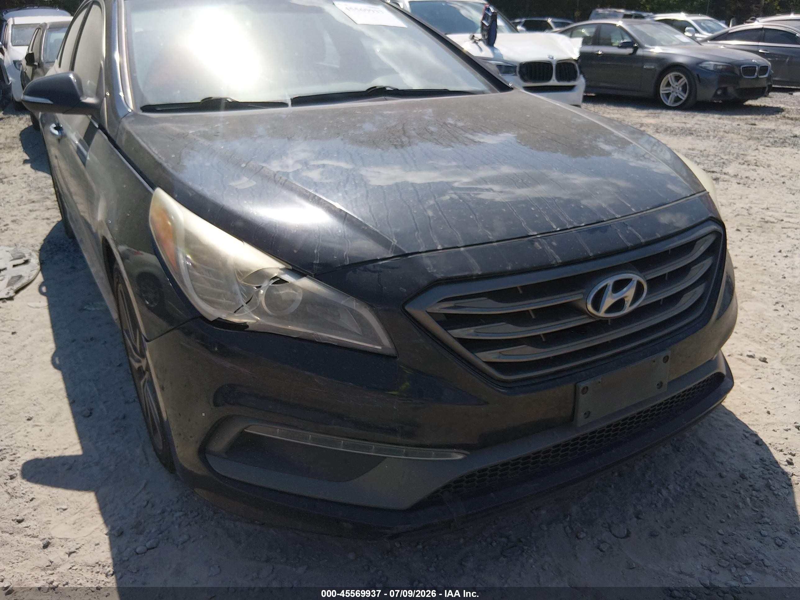 2015 Hyundai Sonata Sport 2.0t Black vin: 5NPE34AB6FH068464