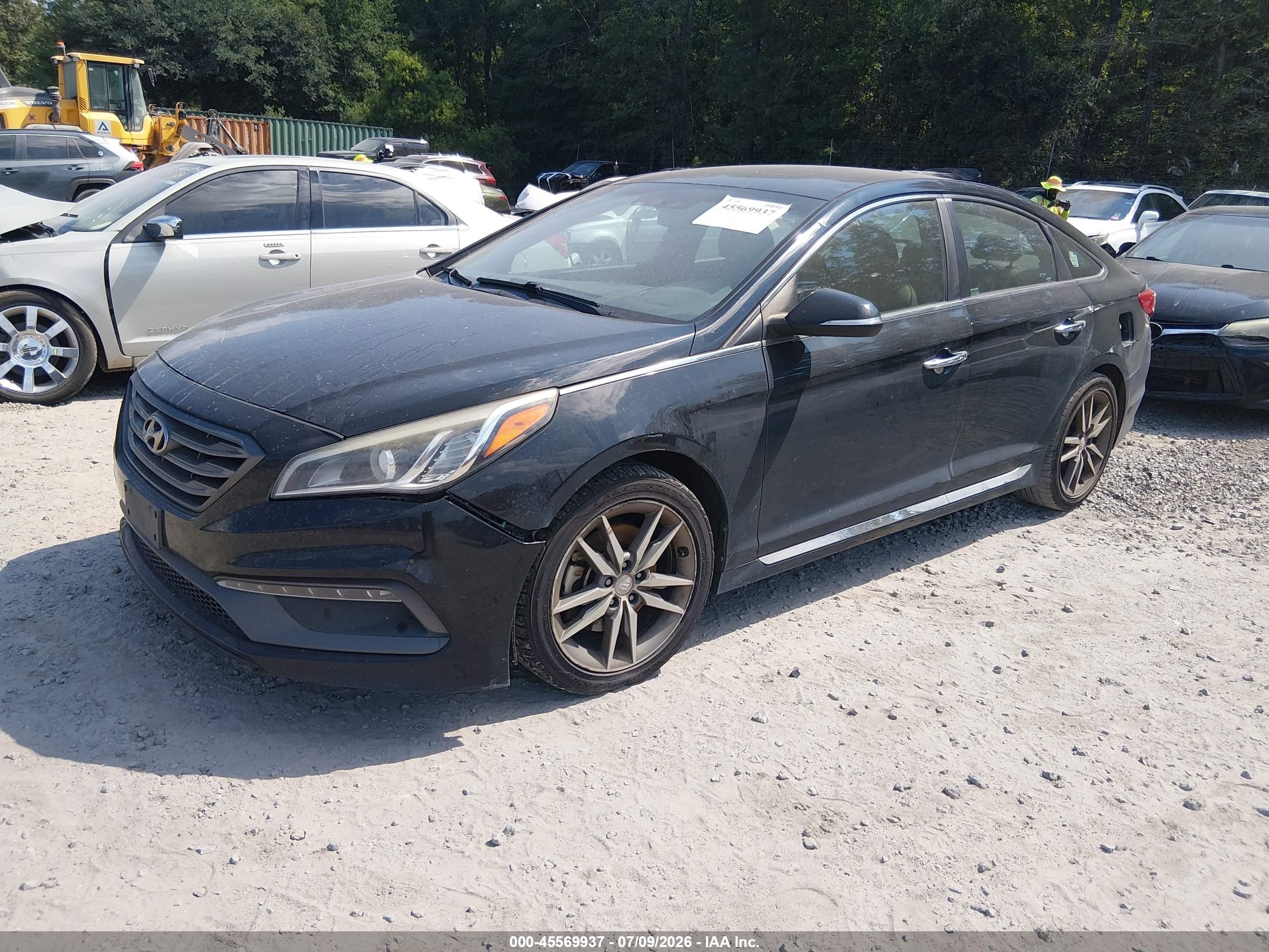 2015 Hyundai Sonata Sport 2.0t Black vin: 5NPE34AB6FH068464