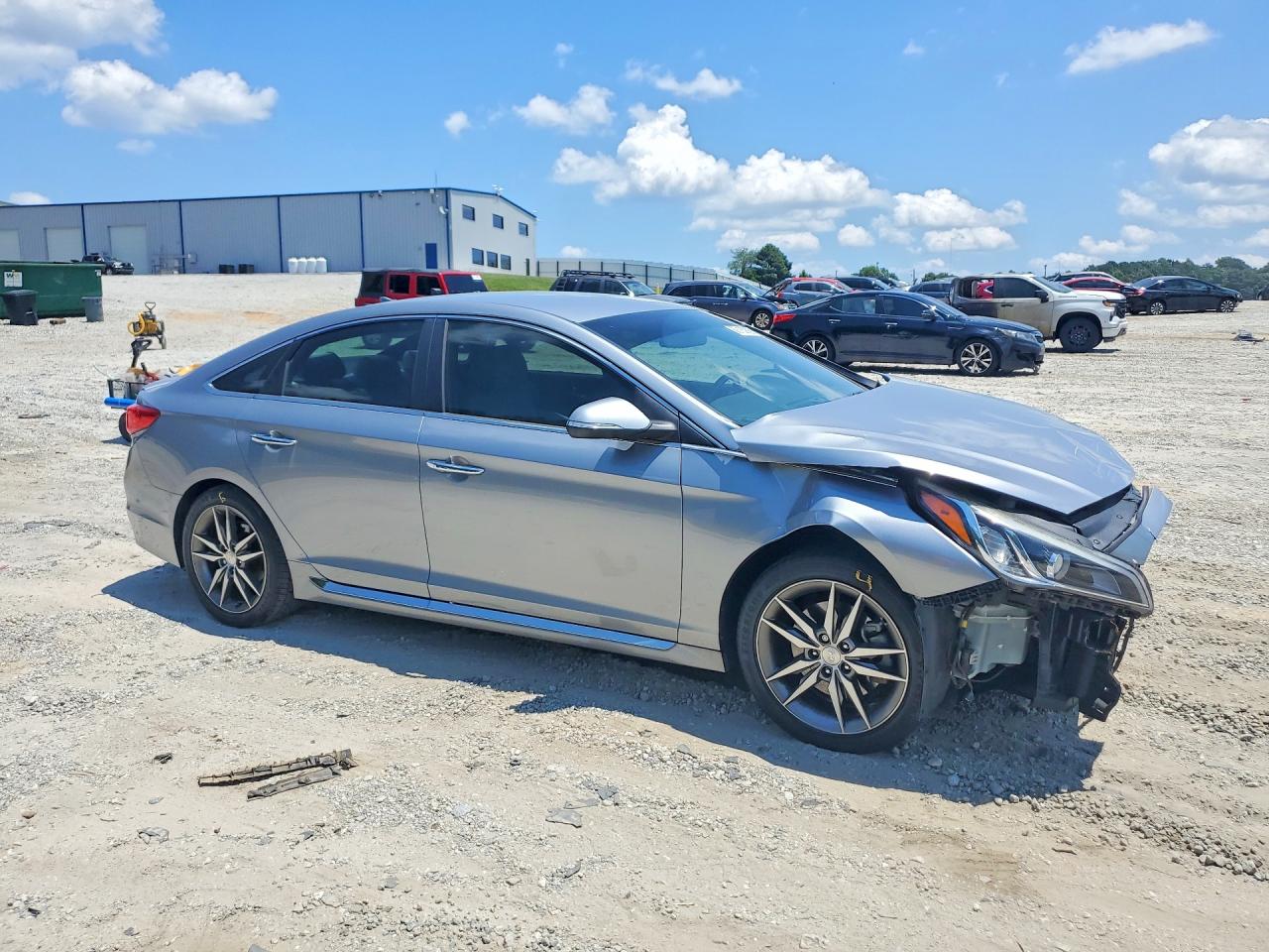 2015 Hyundai Sonata Sport 2.0t Серебряный vin: 5NPE34AB6FH075429