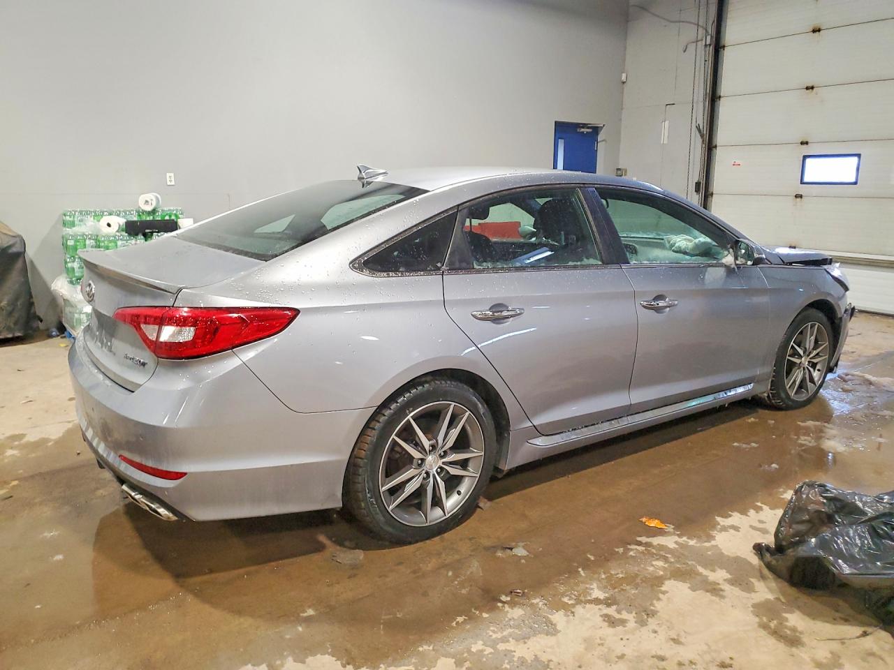 2015 Hyundai Sonata Sport Silver vin: 5NPE34AB6FH094644