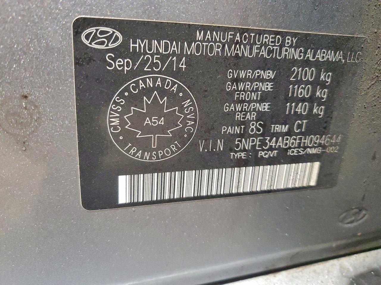2015 Hyundai Sonata Sport Silver vin: 5NPE34AB6FH094644