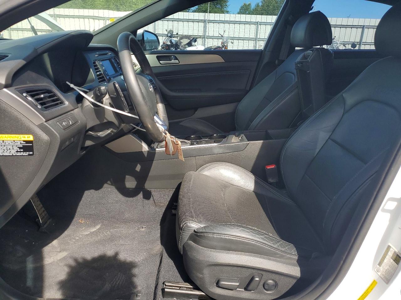 2015 Hyundai Sonata Sport 2.0t White vin: 5NPE34AB6FH110096