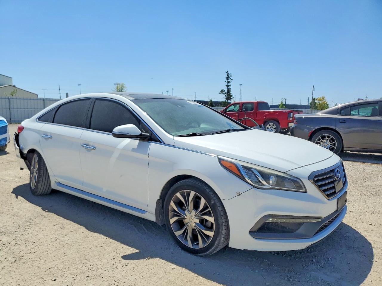 2015 Hyundai Sonata Limited 2.0t White vin: 5NPE34AB6FH162540