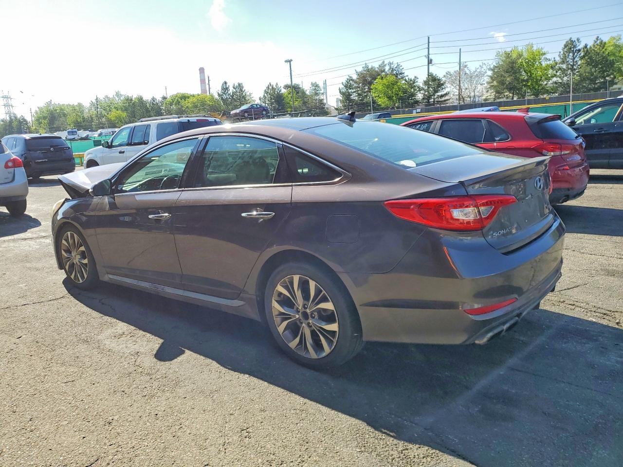 2015 Hyundai Sonata Limited 2.0t Brown vin: 5NPE34AB6FH190306