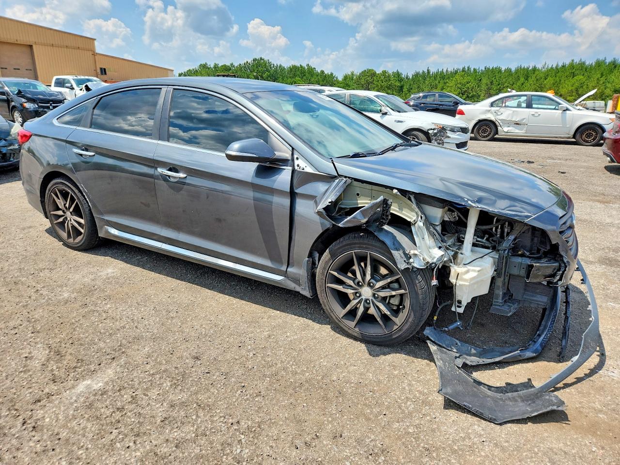 2015 Hyundai Sonata Sport 2.0t Charcoal vin: 5NPE34AB6FH195604