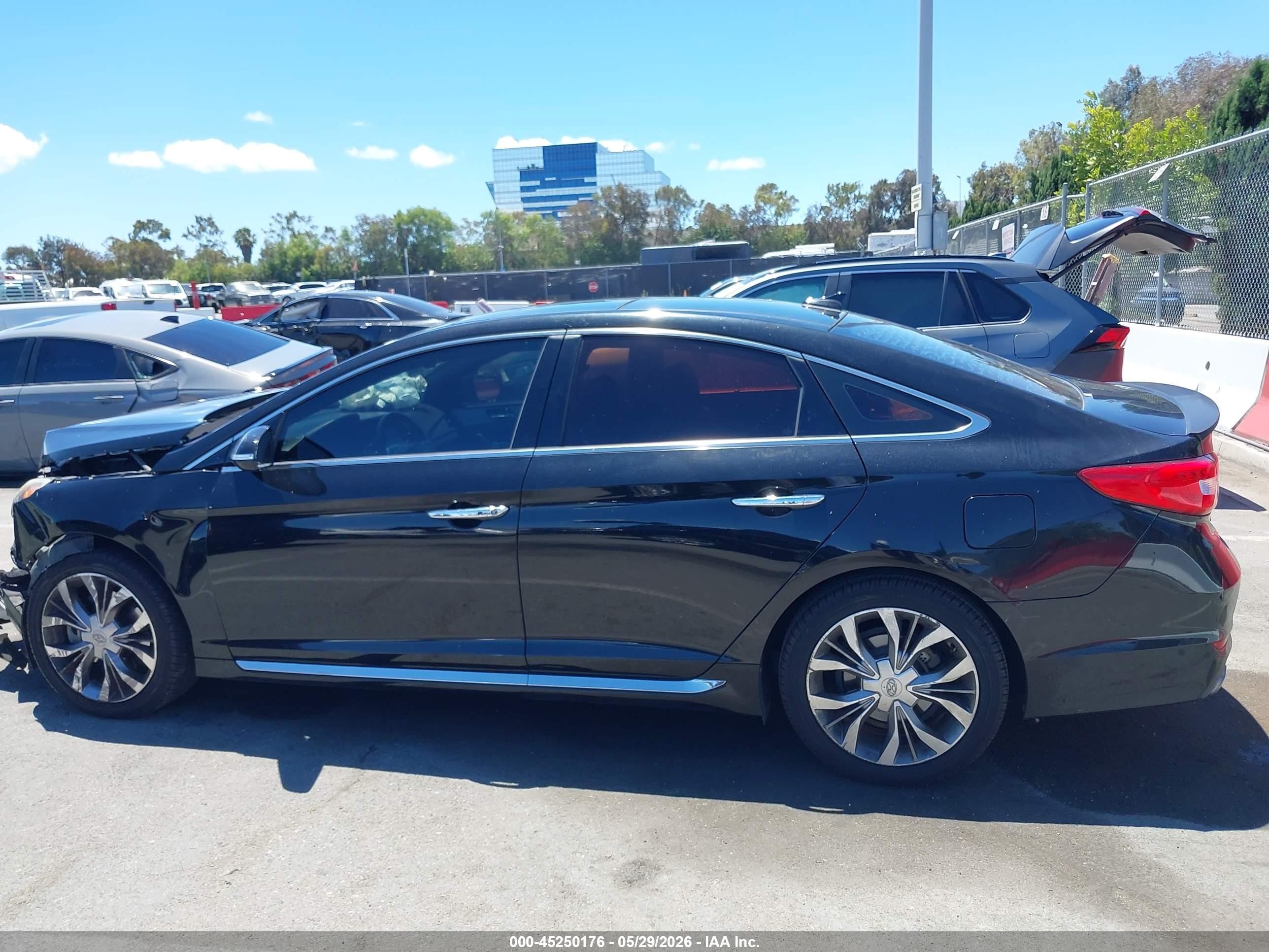 2015 Hyundai Sonata Limited 2.0t Black vin: 5NPE34AB6FH259110