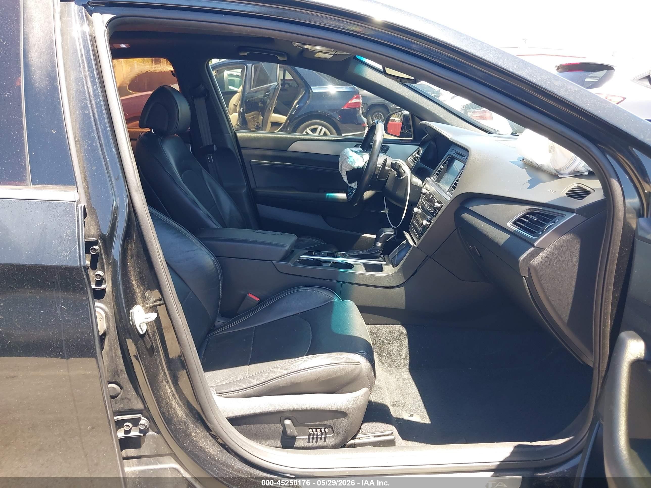 2015 Hyundai Sonata Limited 2.0t Black vin: 5NPE34AB6FH259110
