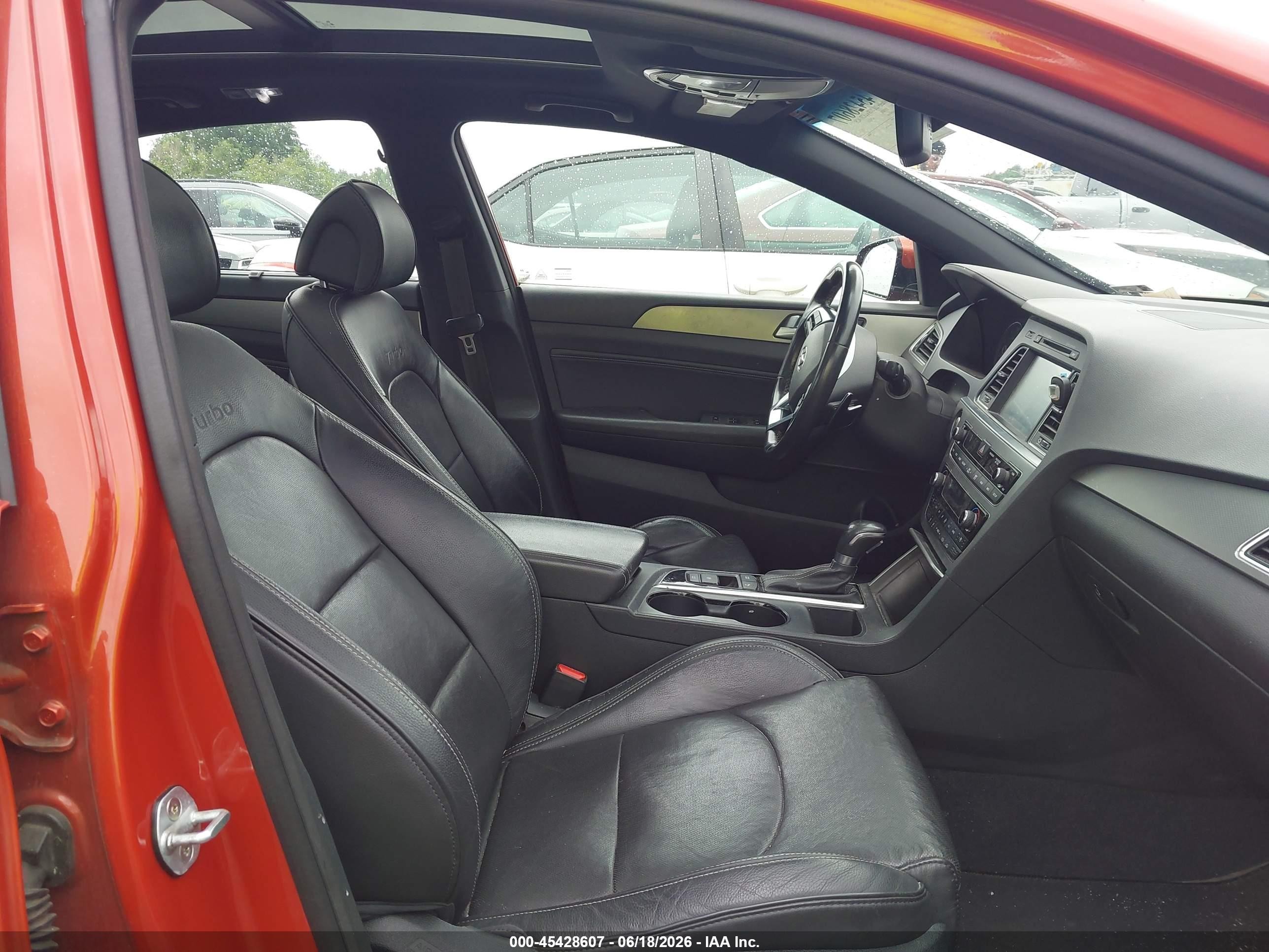 2015 Hyundai Sonata Sport 2.0t Orange vin: 5NPE34AB7FH054444
