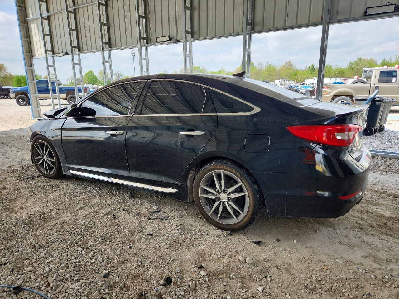 2015 Hyundai Sonata Sport 2.0t Black vin: 5NPE34AB7FH058476