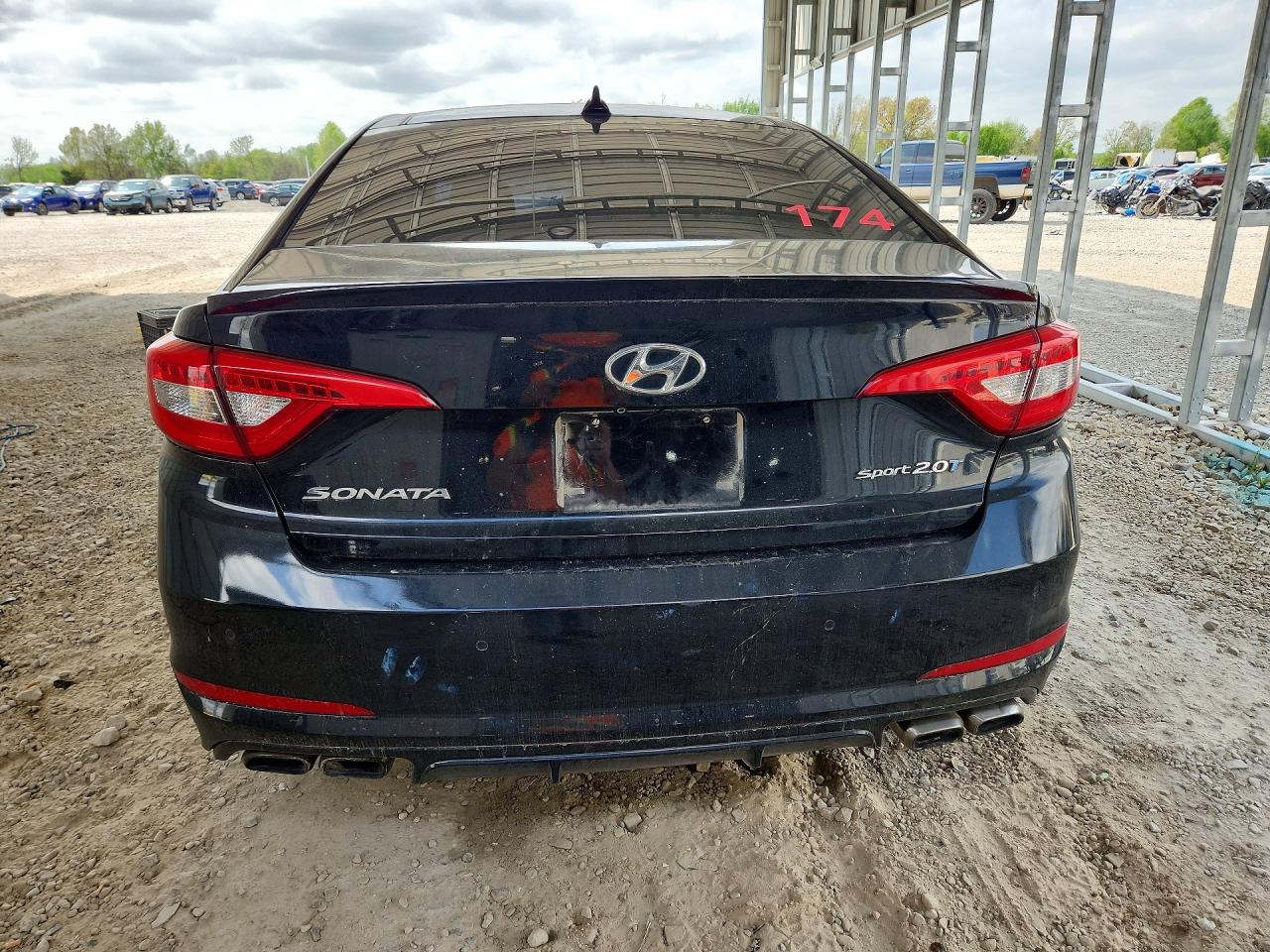 2015 Hyundai Sonata Sport 2.0t Black vin: 5NPE34AB7FH058476