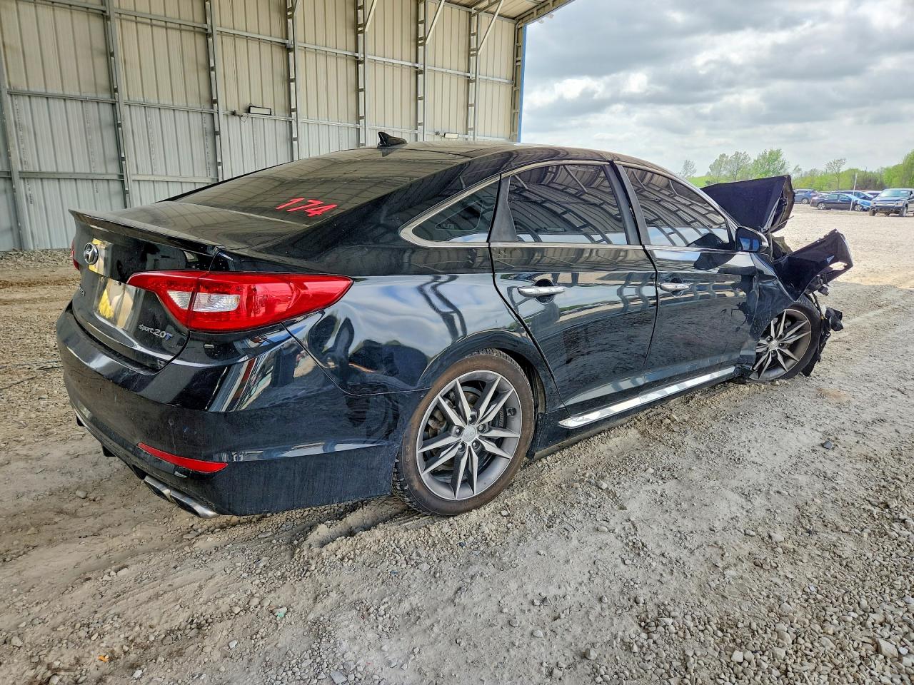 2015 Hyundai Sonata Sport 2.0t Black vin: 5NPE34AB7FH058476
