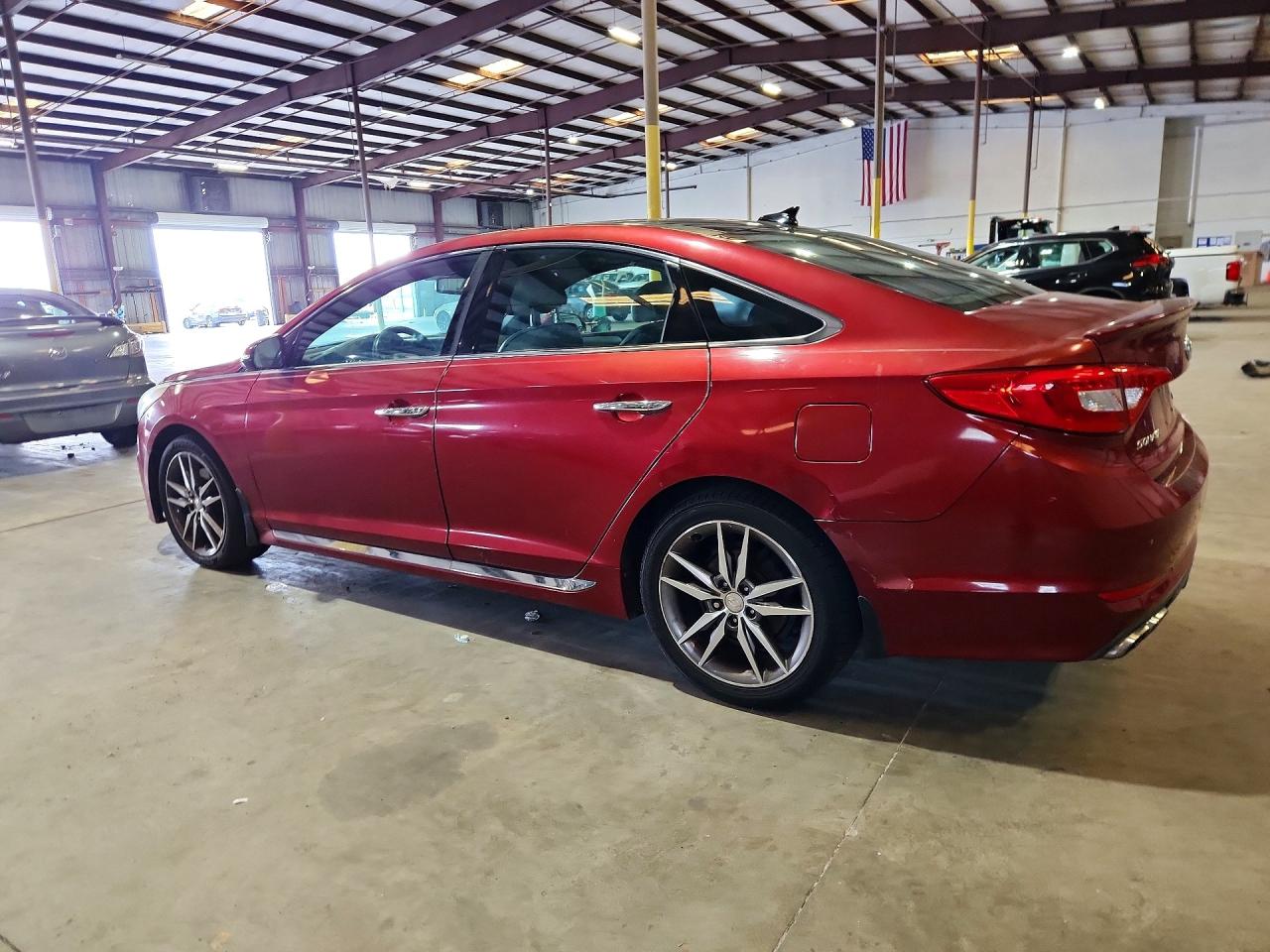 2015 Hyundai Sonata Sport 2.0t Red vin: 5NPE34AB7FH062155