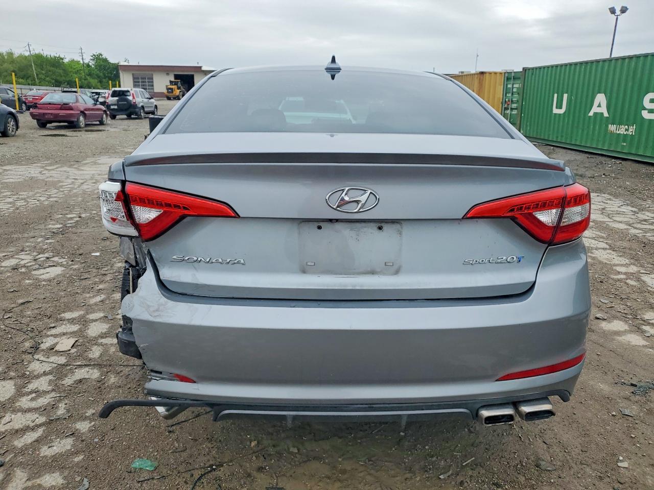 2015 Hyundai Sonata Sport 2.0t Gray vin: 5NPE34AB7FH102816