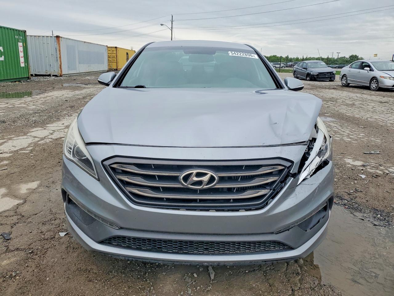 2015 Hyundai Sonata Sport 2.0t Gray vin: 5NPE34AB7FH102816