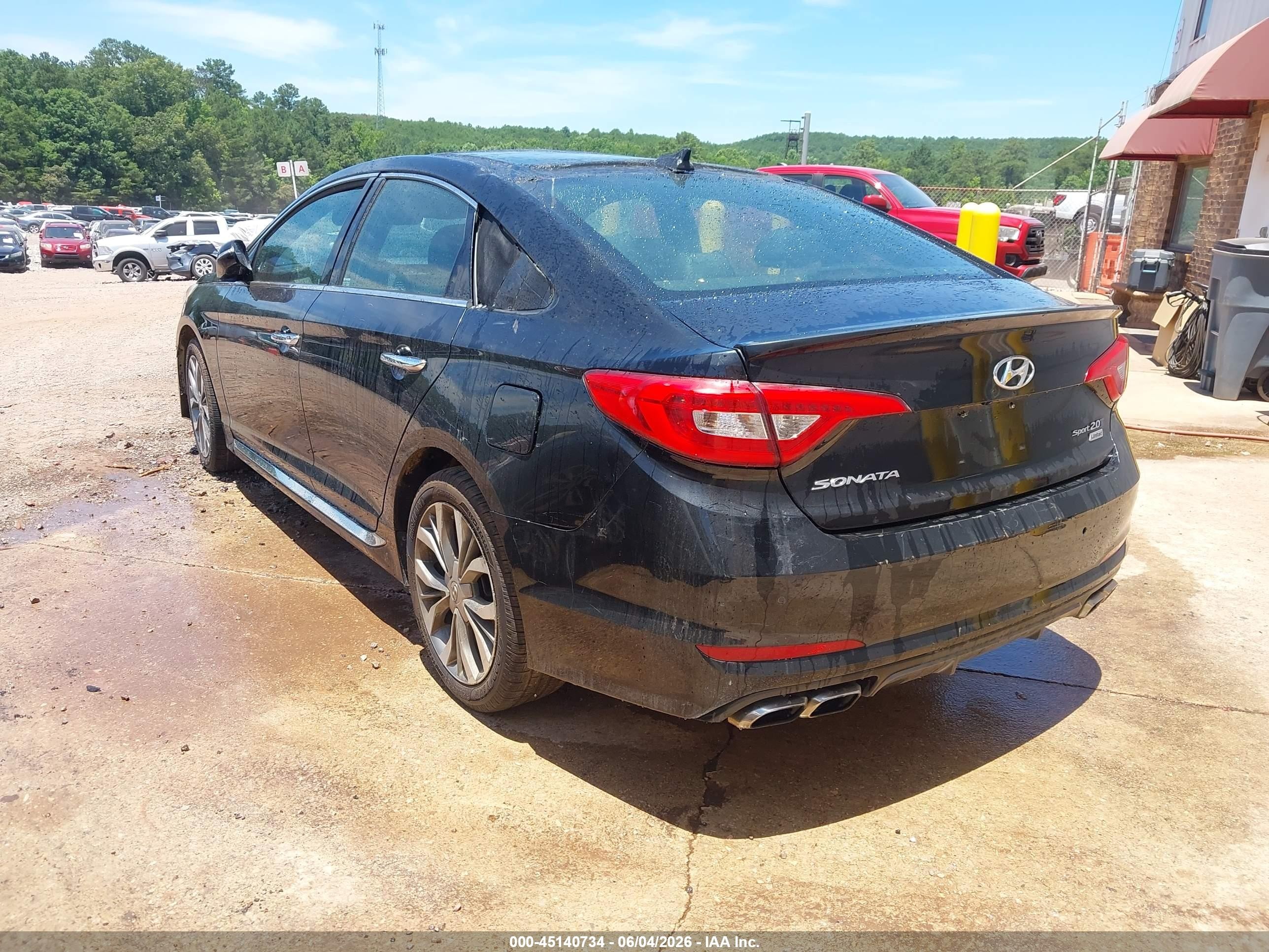 2015 Hyundai Sonata Limited 2.0t Black vin: 5NPE34AB7FH117090