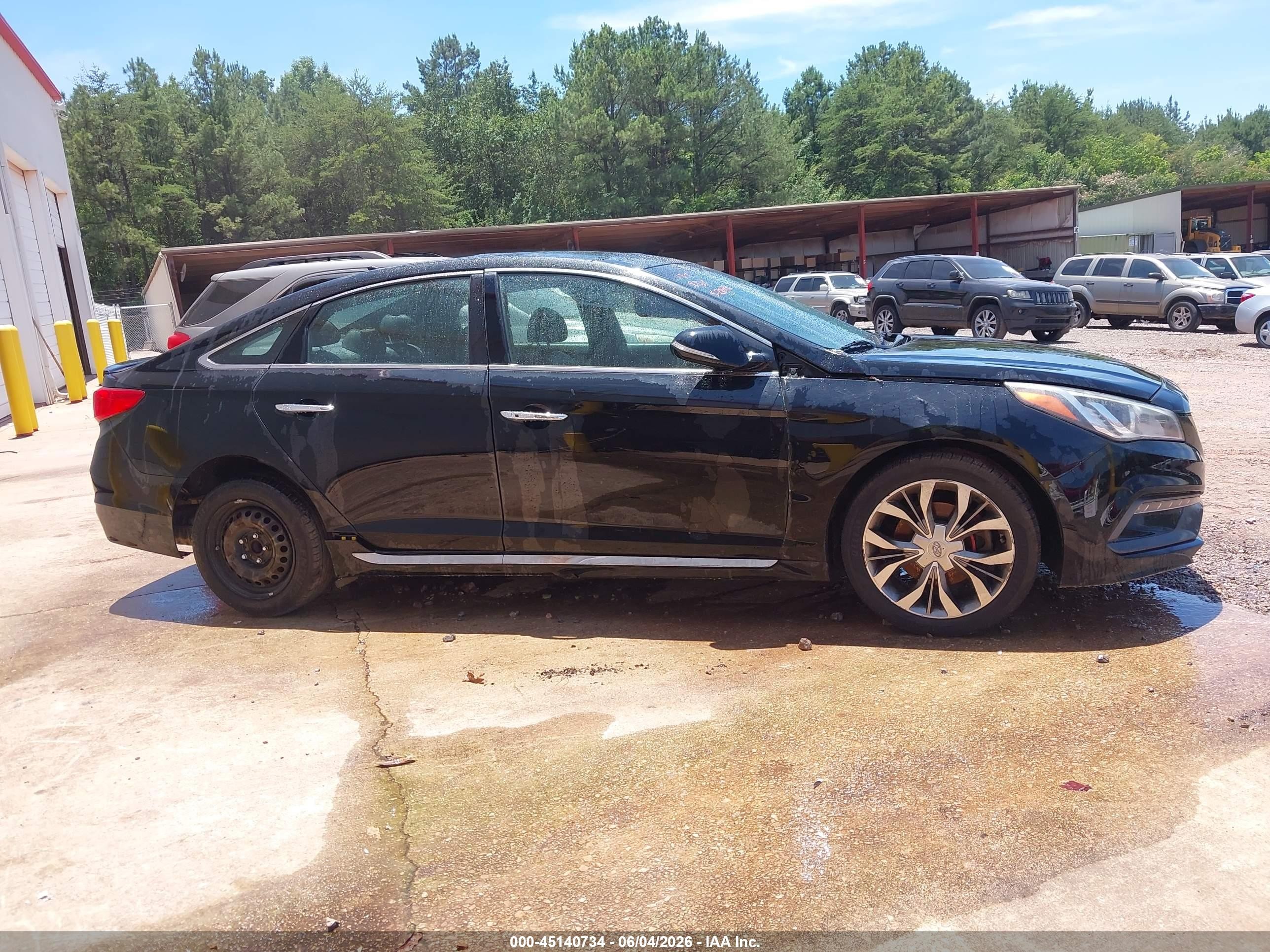 2015 Hyundai Sonata Limited 2.0t Black vin: 5NPE34AB7FH117090