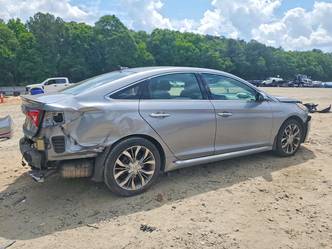 2015 Hyundai Sonata Limited 2.0t Silver vin: 5NPE34AB7FH144631