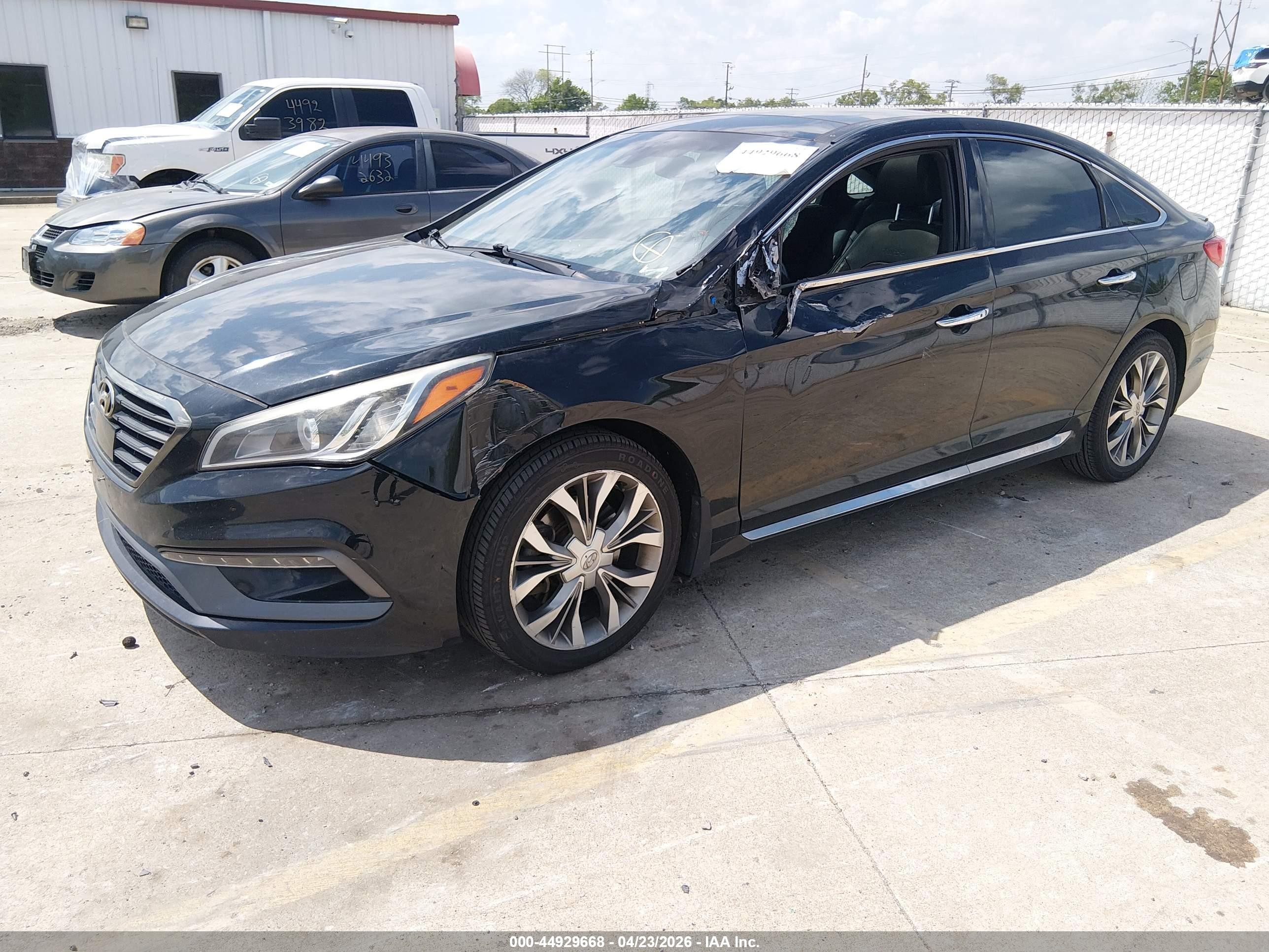 2015 Hyundai Sonata Limited 2.0t Black vin: 5NPE34AB7FH145861