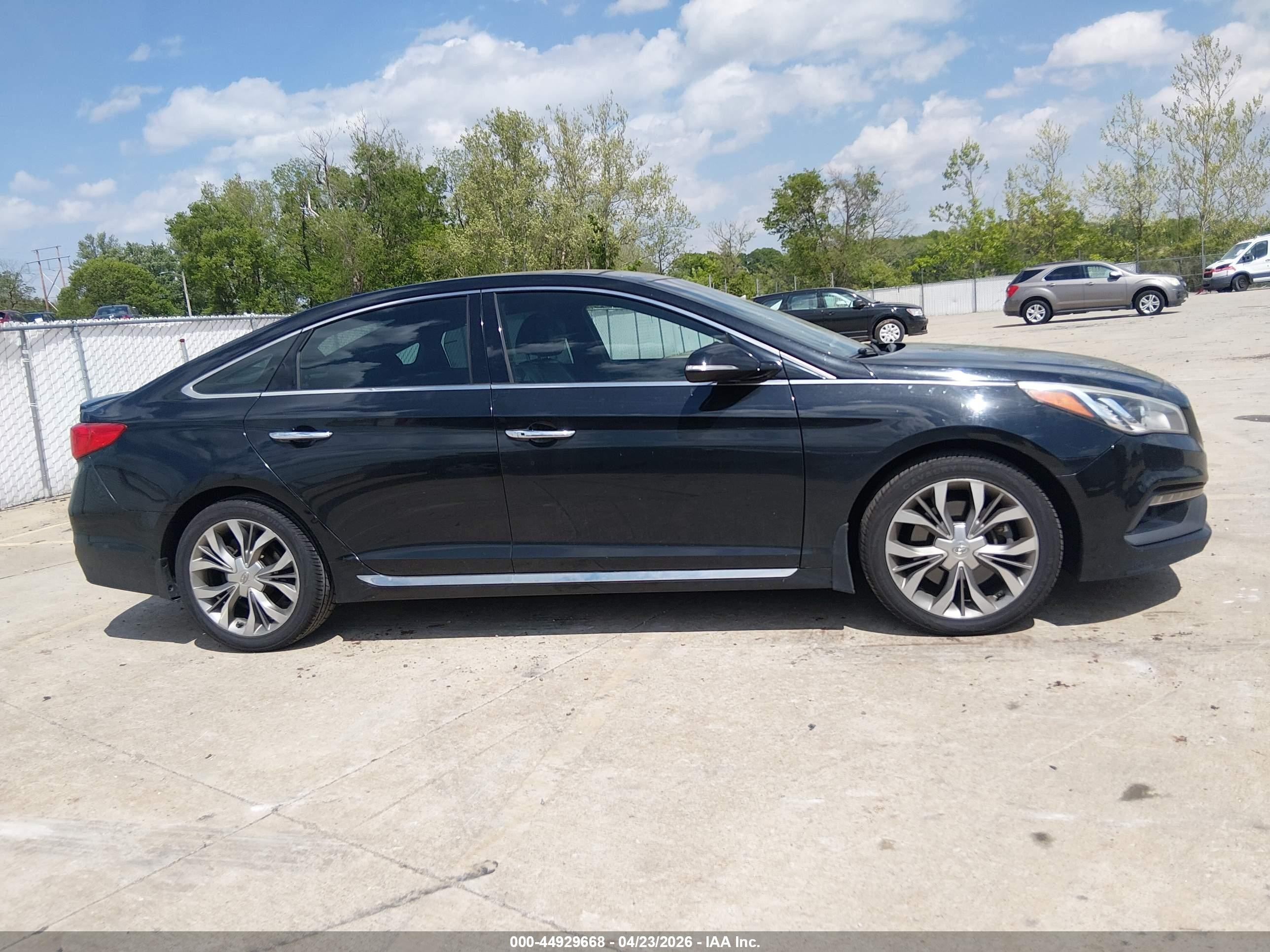 2015 Hyundai Sonata Limited 2.0t Black vin: 5NPE34AB7FH145861