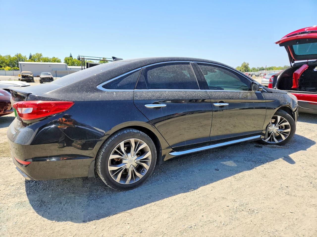 2015 Hyundai Sonata Limited 2.0t Black vin: 5NPE34AB7FH150817