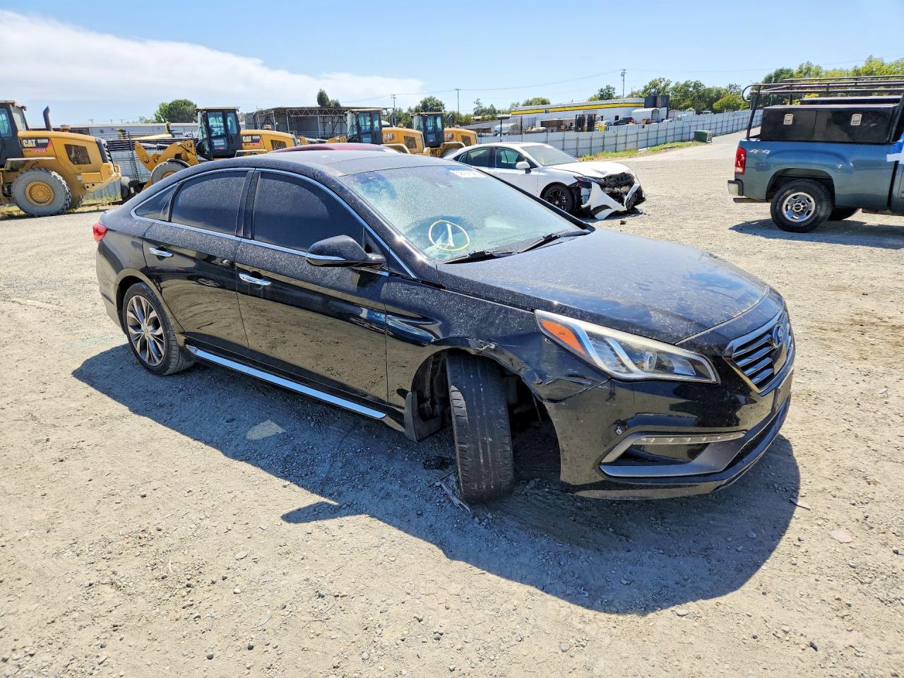 2015 Hyundai Sonata Limited 2.0t Black vin: 5NPE34AB7FH150817