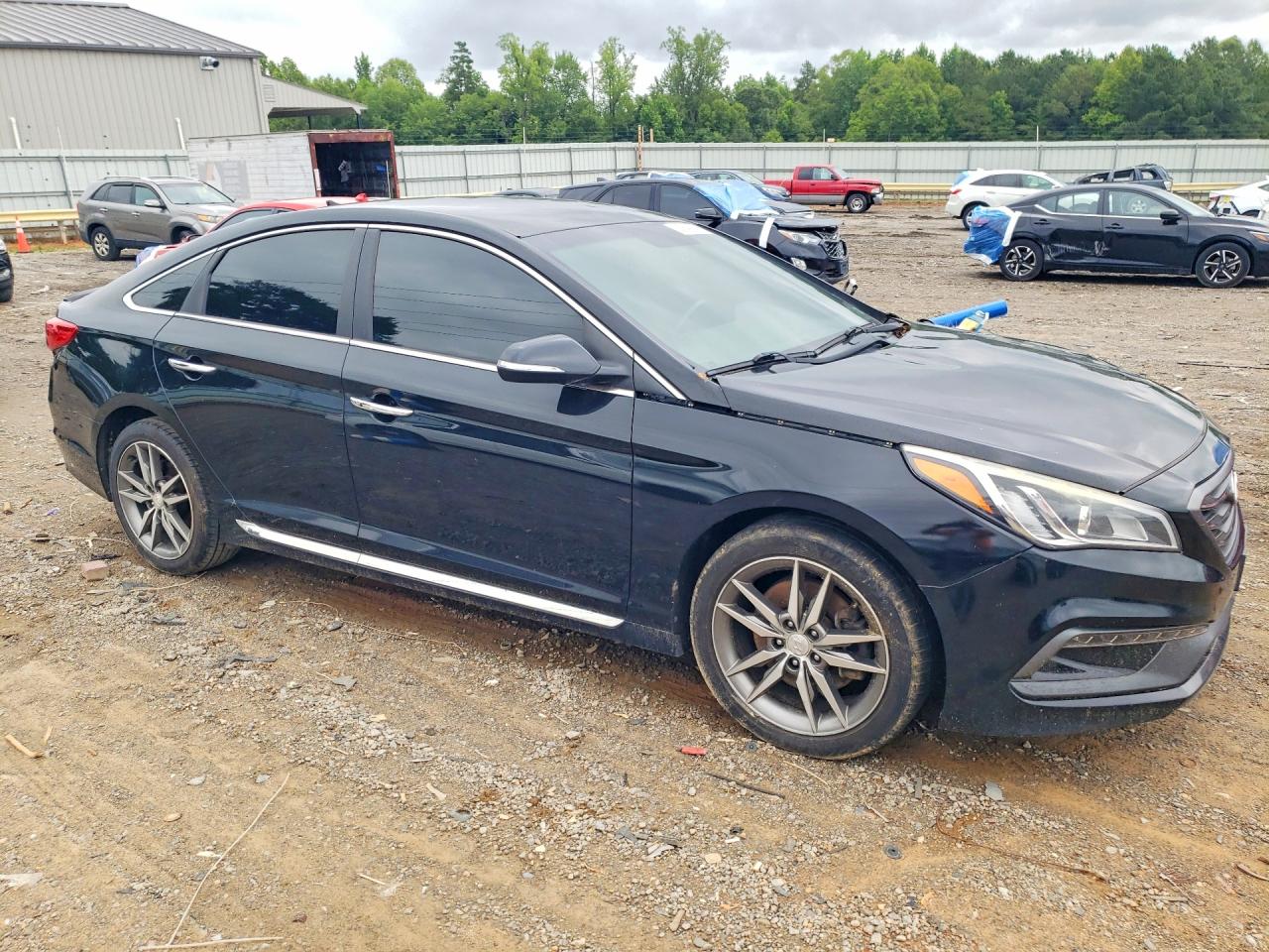 2015 Hyundai Sonata Sport 2.0t Черный vin: 5NPE34AB7FH209090
