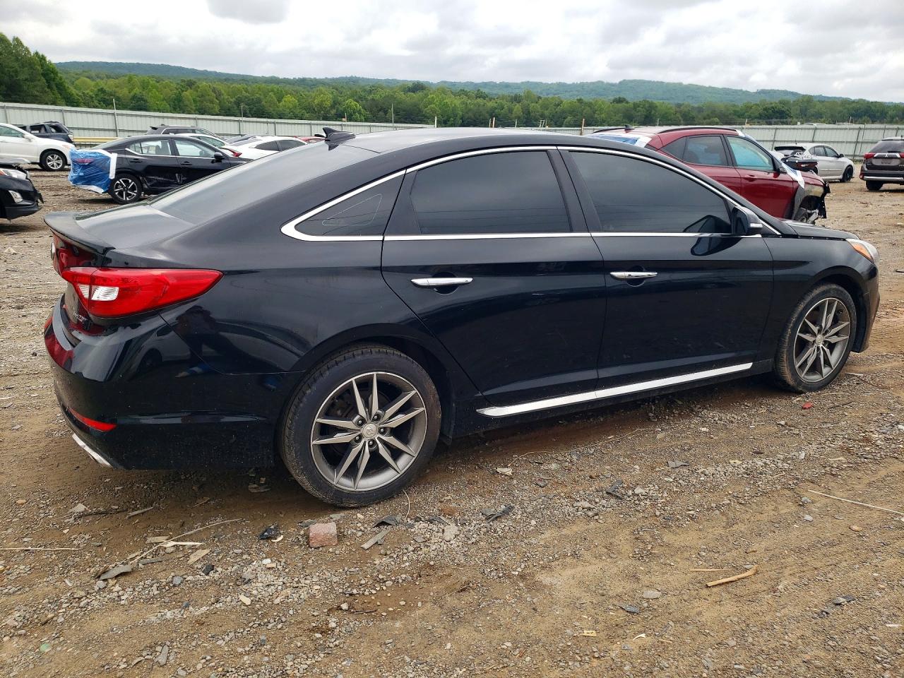 2015 Hyundai Sonata Sport 2.0t Черный vin: 5NPE34AB7FH209090
