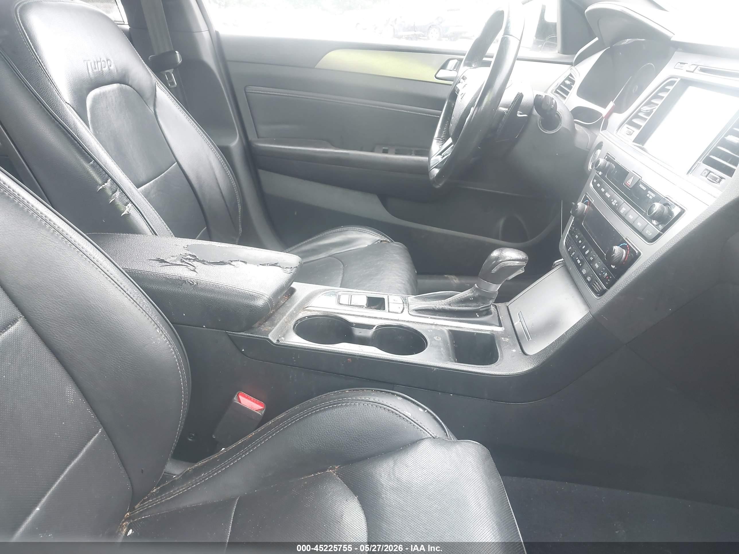 2015 Hyundai Sonata Limited 2.0t White vin: 5NPE34AB7FH240288