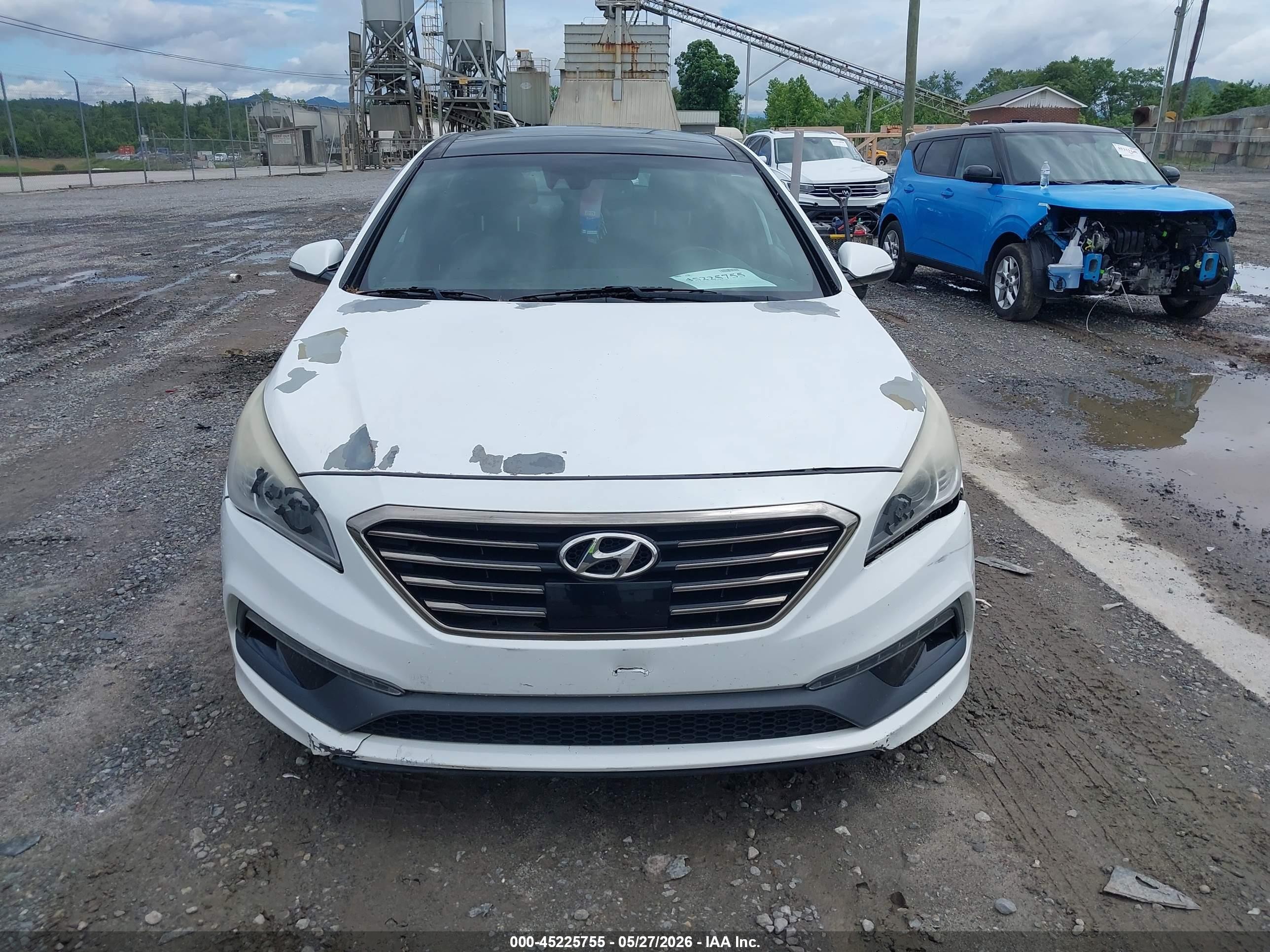 2015 Hyundai Sonata Limited 2.0t White vin: 5NPE34AB7FH240288