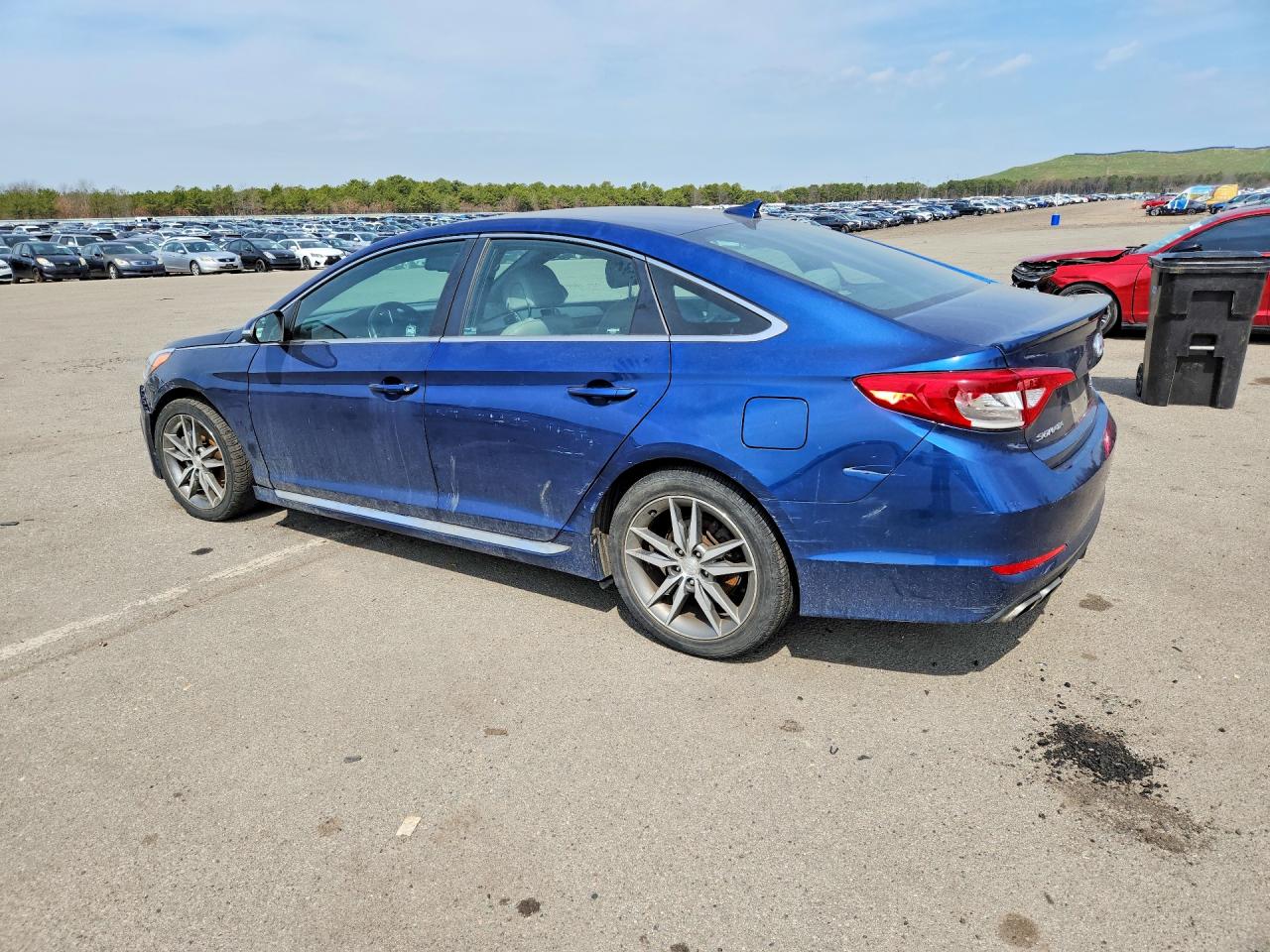2017 Hyundai Sonata Sport 2.0t Blue vin: 5NPE34AB7HH536902