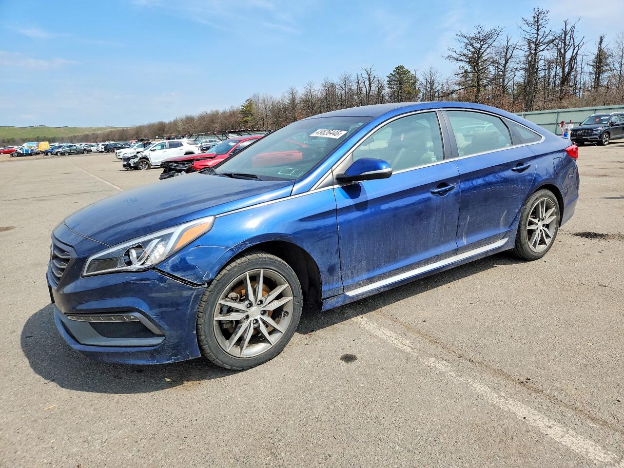 2017 Hyundai Sonata Sport 2.0t Blue vin: 5NPE34AB7HH536902
