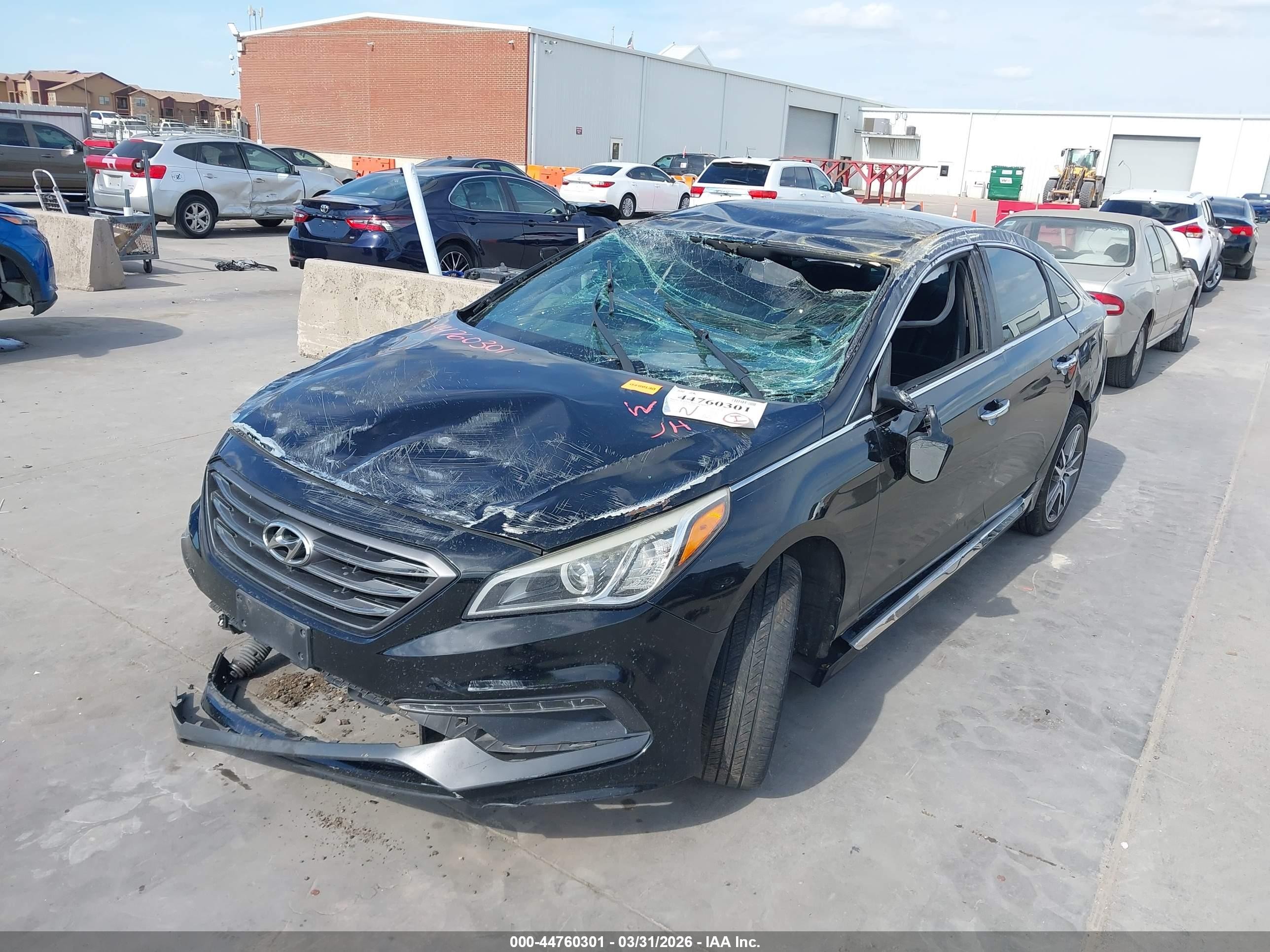 2015 Hyundai Sonata Sport 2.0t Black vin: 5NPE34AB8FH110634