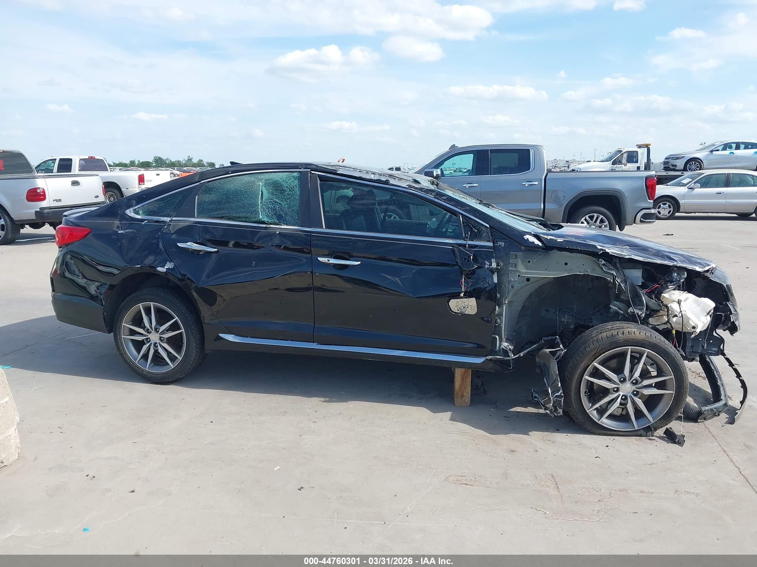 2015 Hyundai Sonata Sport 2.0t Black vin: 5NPE34AB8FH110634