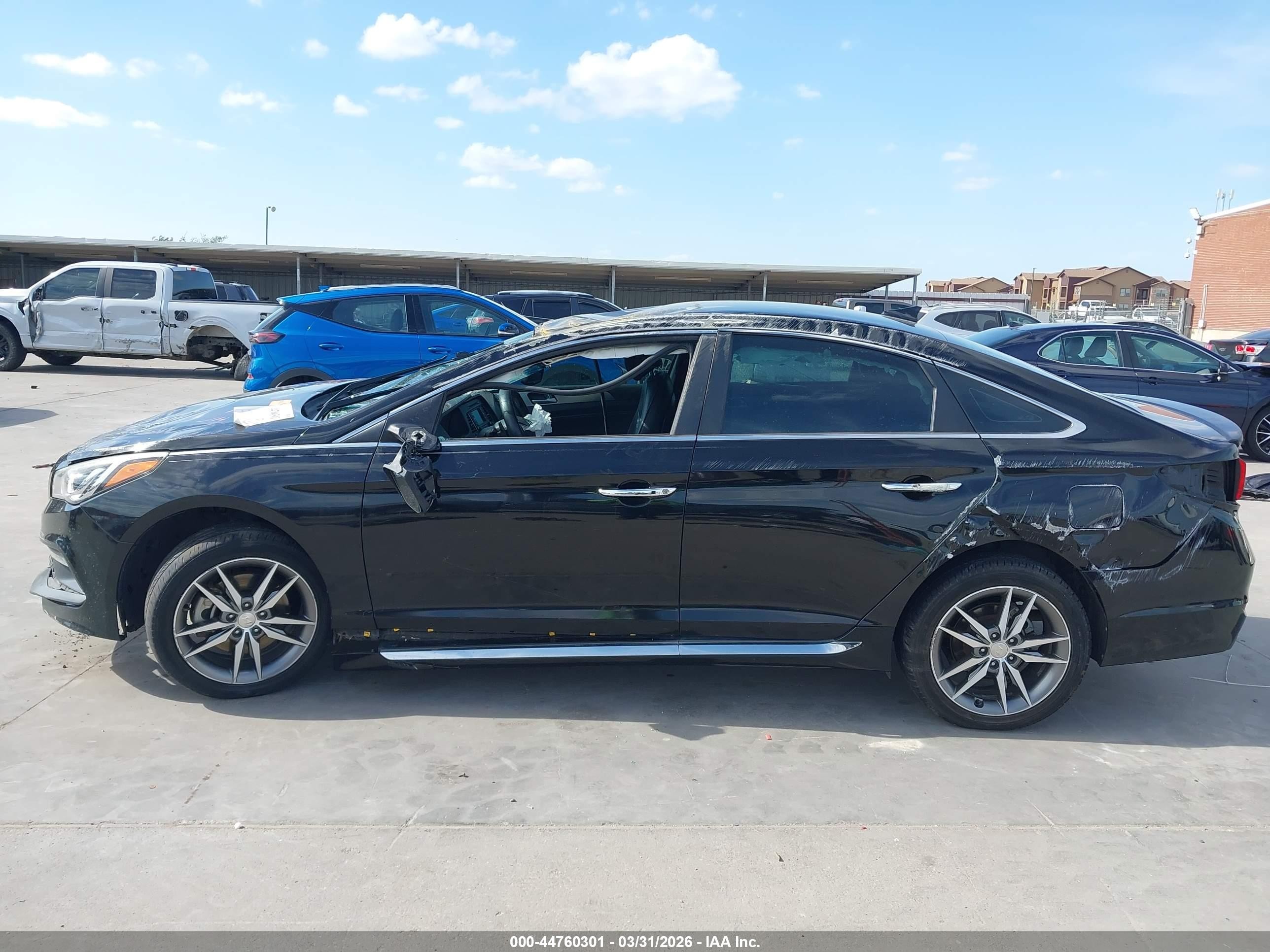 2015 Hyundai Sonata Sport 2.0t Black vin: 5NPE34AB8FH110634