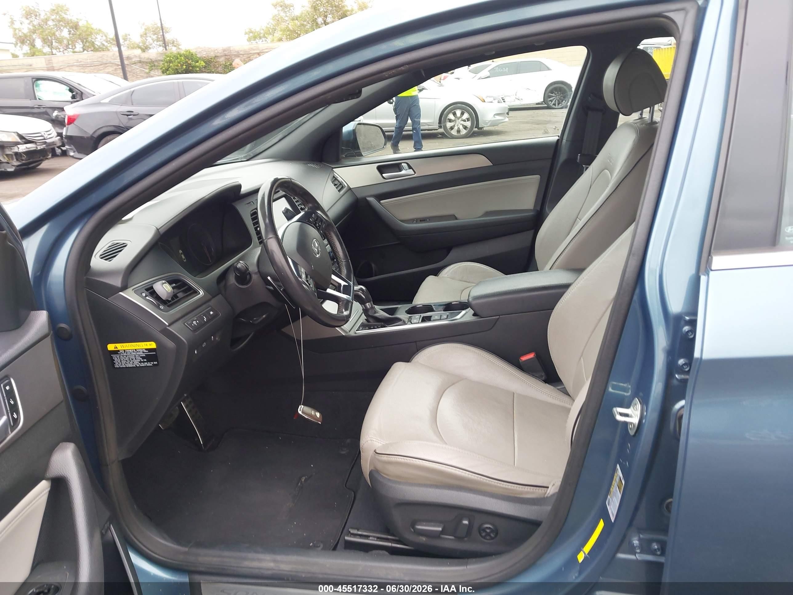 2015 Hyundai Sonata Limited 2.0t Синий vin: 5NPE34AB8FH118555