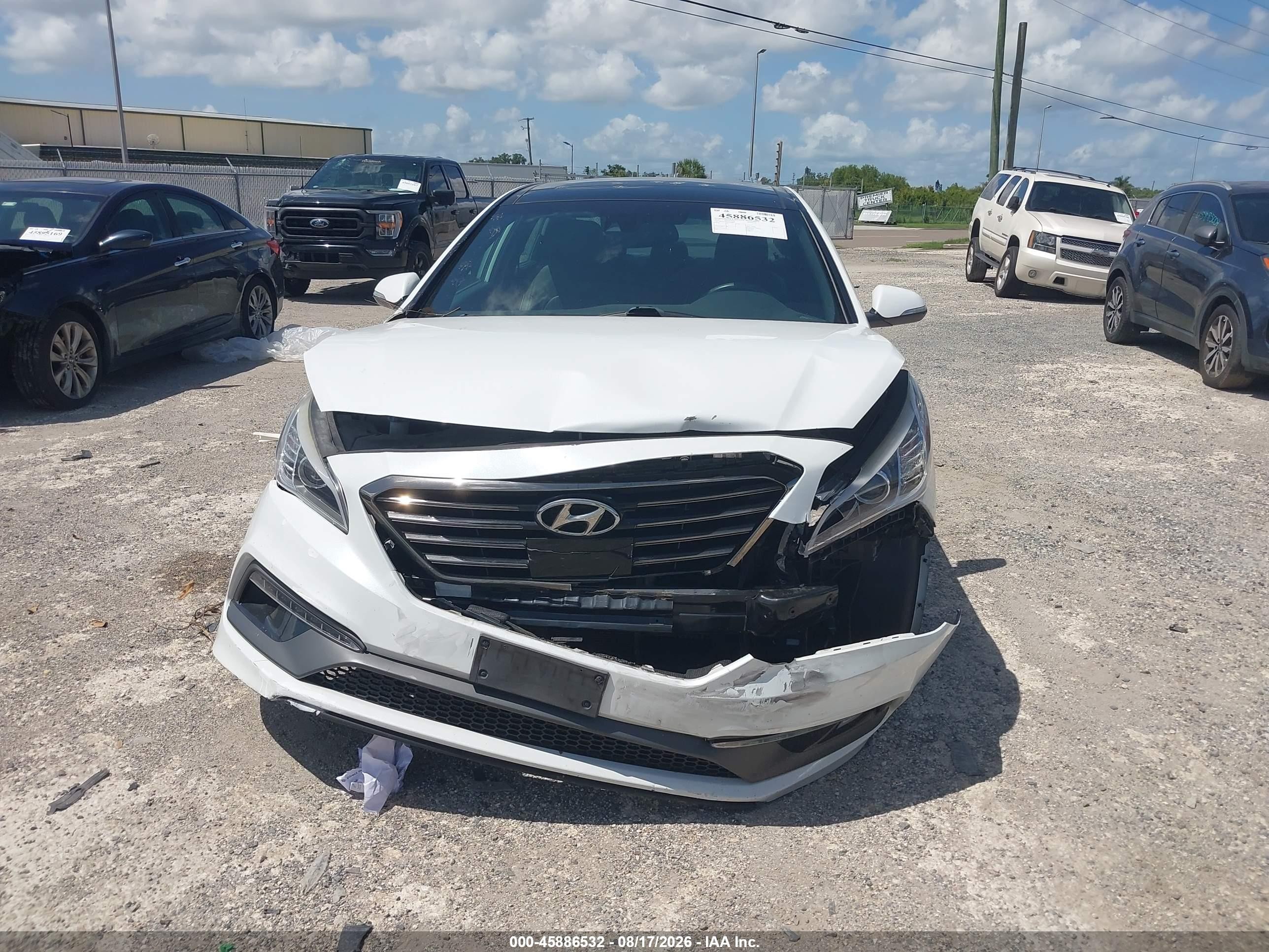 2015 Hyundai Sonata Limited 2.0t White vin: 5NPE34AB8FH134884