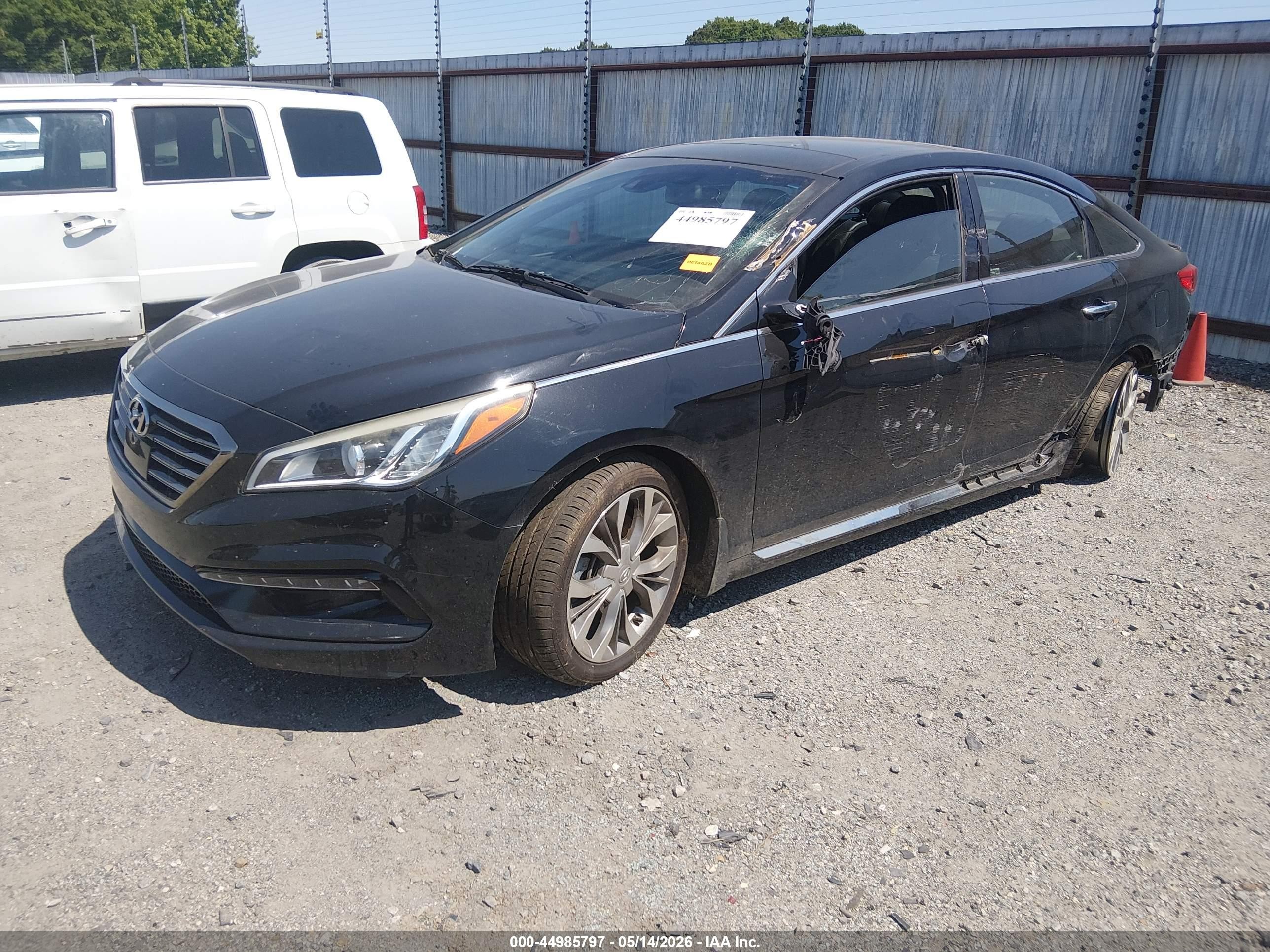 2015 Hyundai Sonata Limited 2.0t Black vin: 5NPE34AB8FH143570