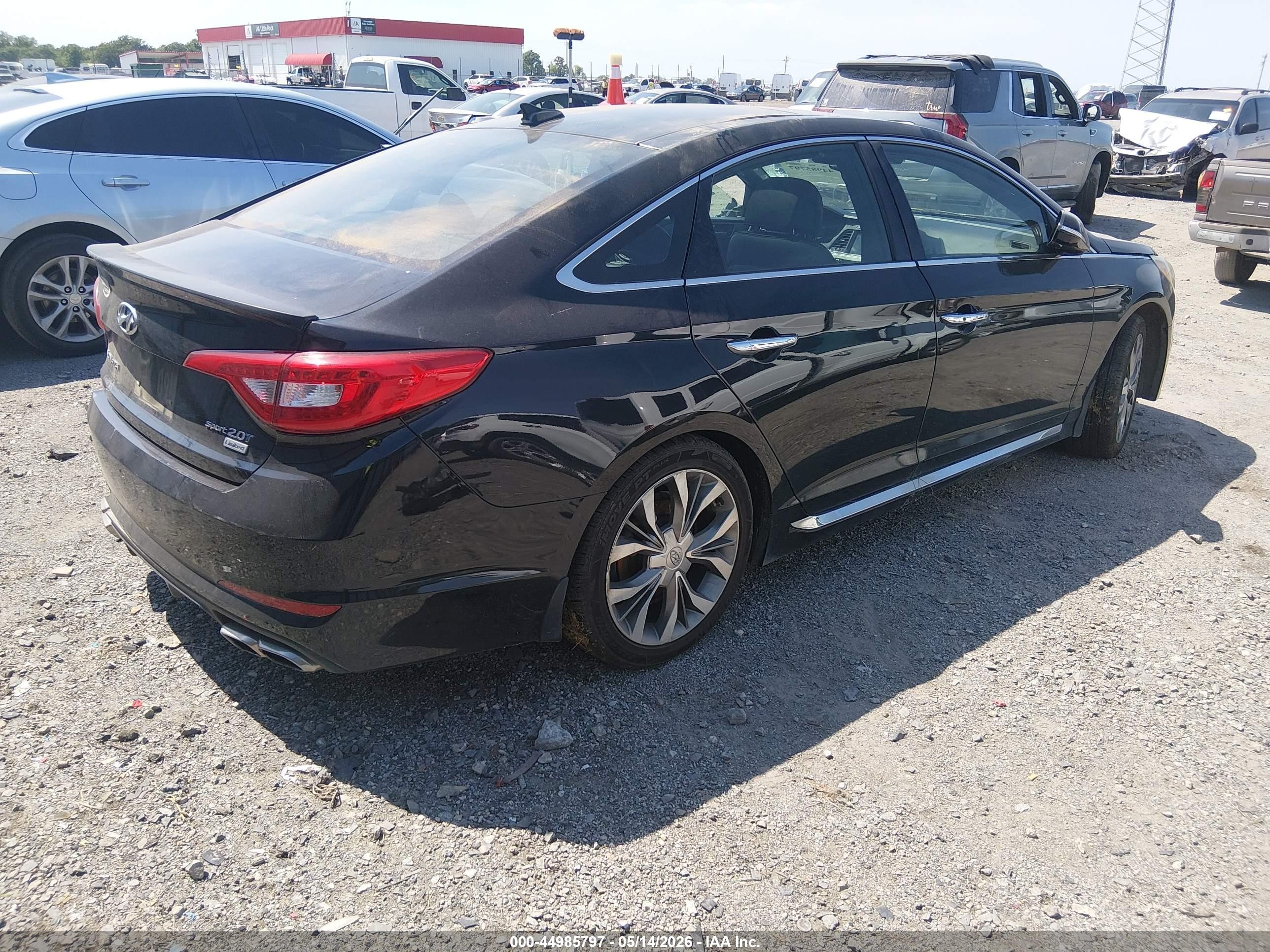 2015 Hyundai Sonata Limited 2.0t Black vin: 5NPE34AB8FH143570