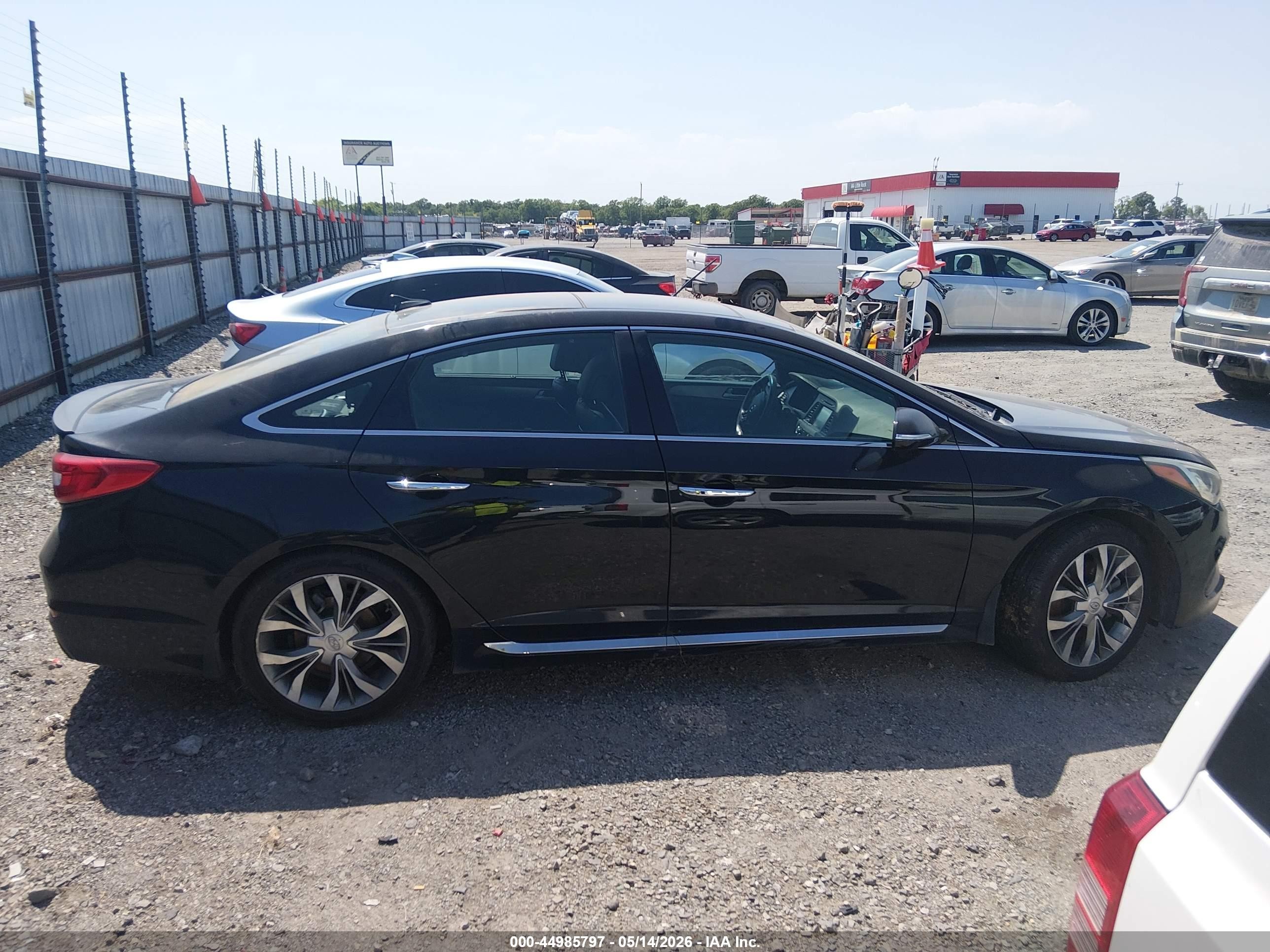 2015 Hyundai Sonata Limited 2.0t Black vin: 5NPE34AB8FH143570