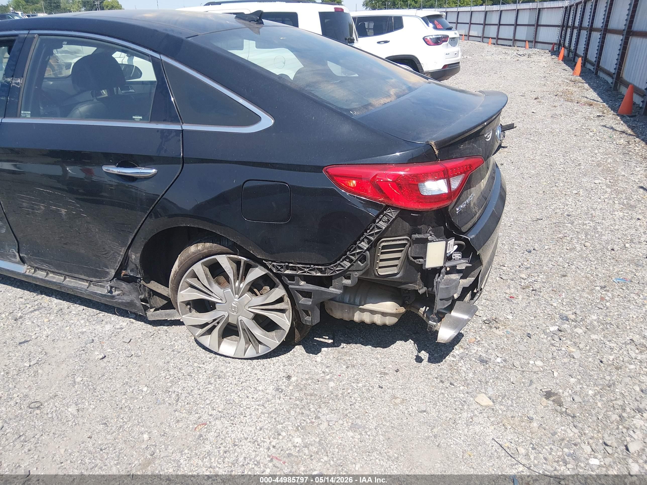 2015 Hyundai Sonata Limited 2.0t Black vin: 5NPE34AB8FH143570