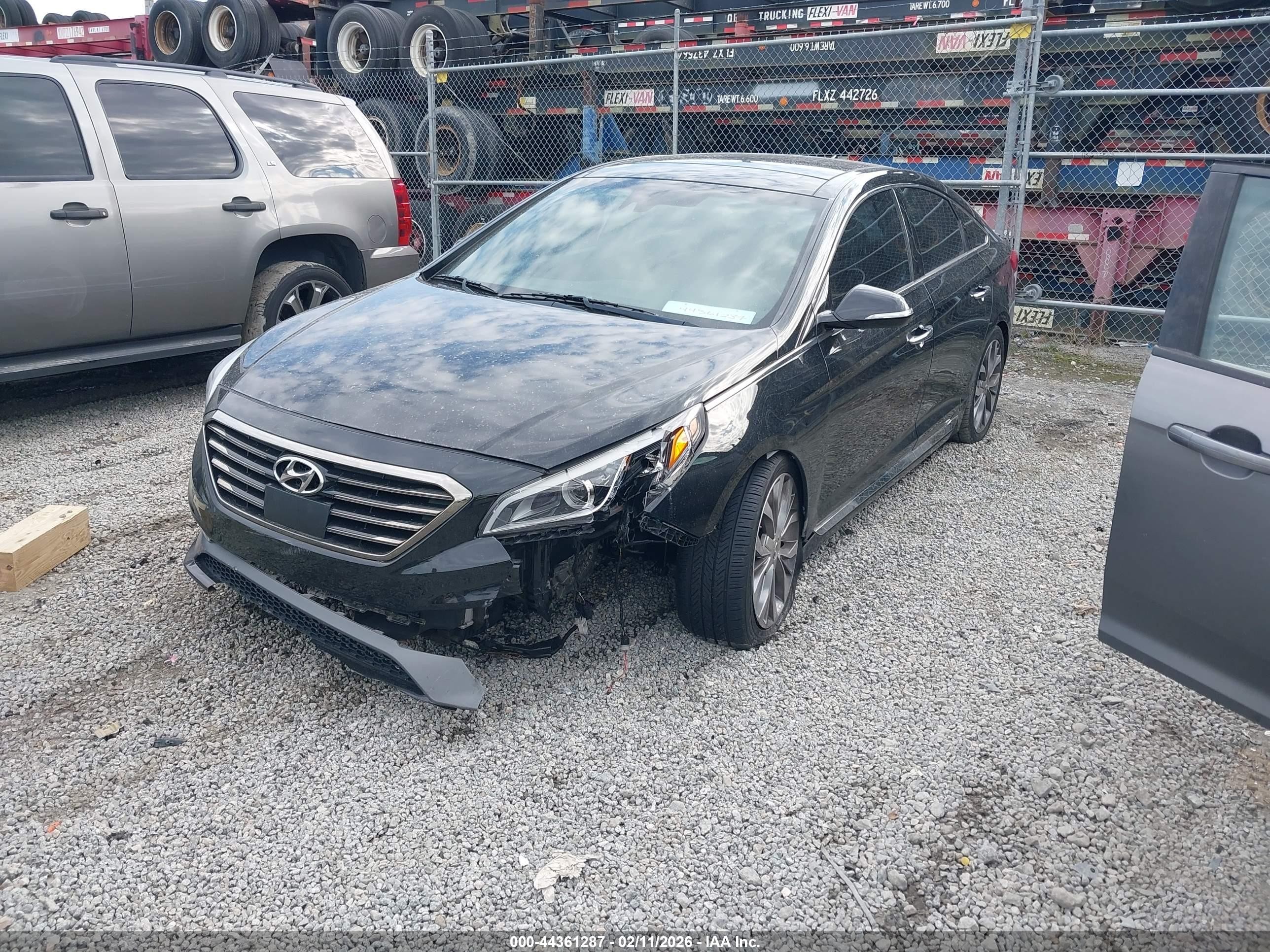 2015 Hyundai Sonata Limited 2.0t Black vin: 5NPE34AB8FH173555