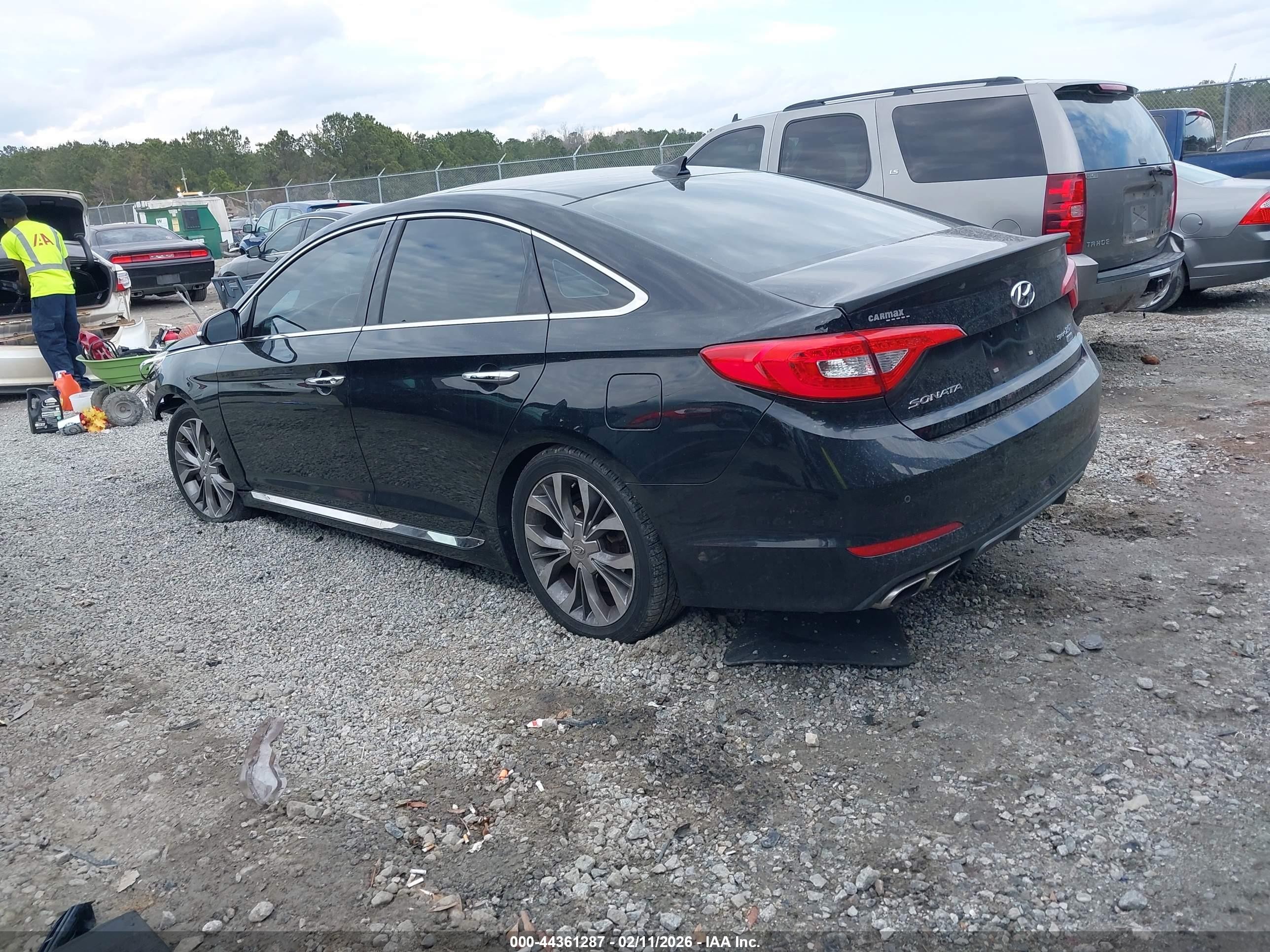 2015 Hyundai Sonata Limited 2.0t Black vin: 5NPE34AB8FH173555