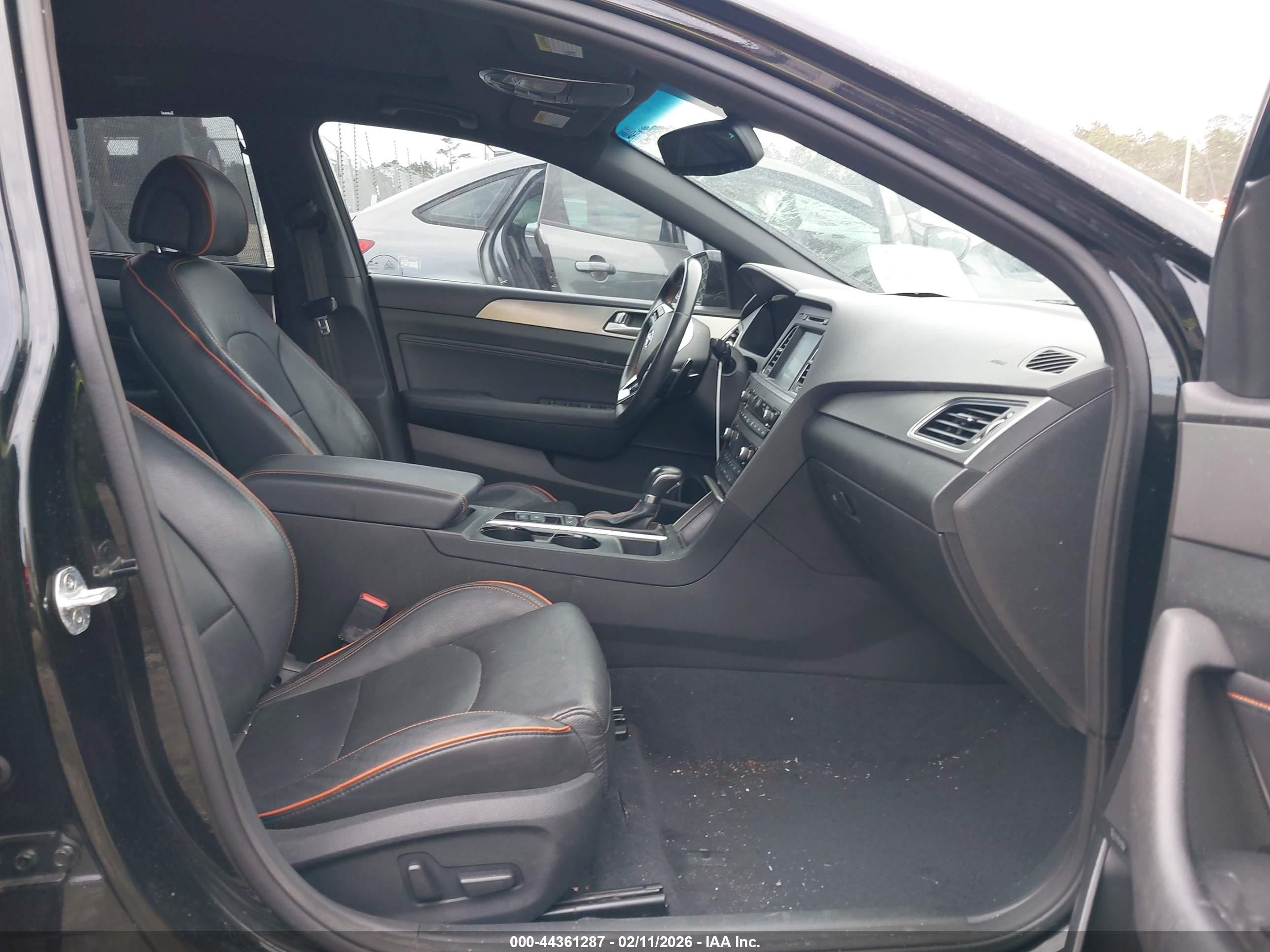 2015 Hyundai Sonata Limited 2.0t Black vin: 5NPE34AB8FH173555