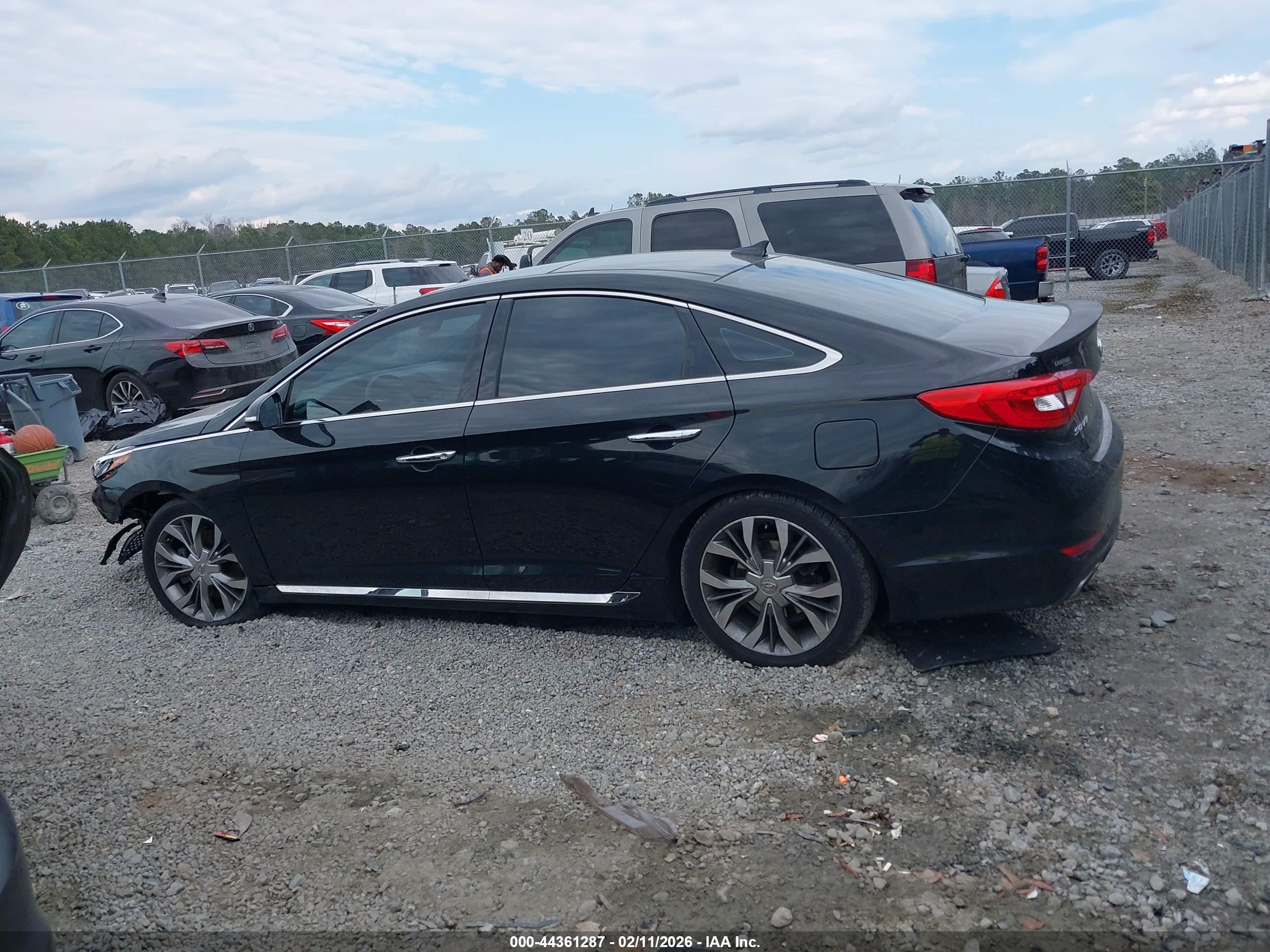 2015 Hyundai Sonata Limited 2.0t Black vin: 5NPE34AB8FH173555