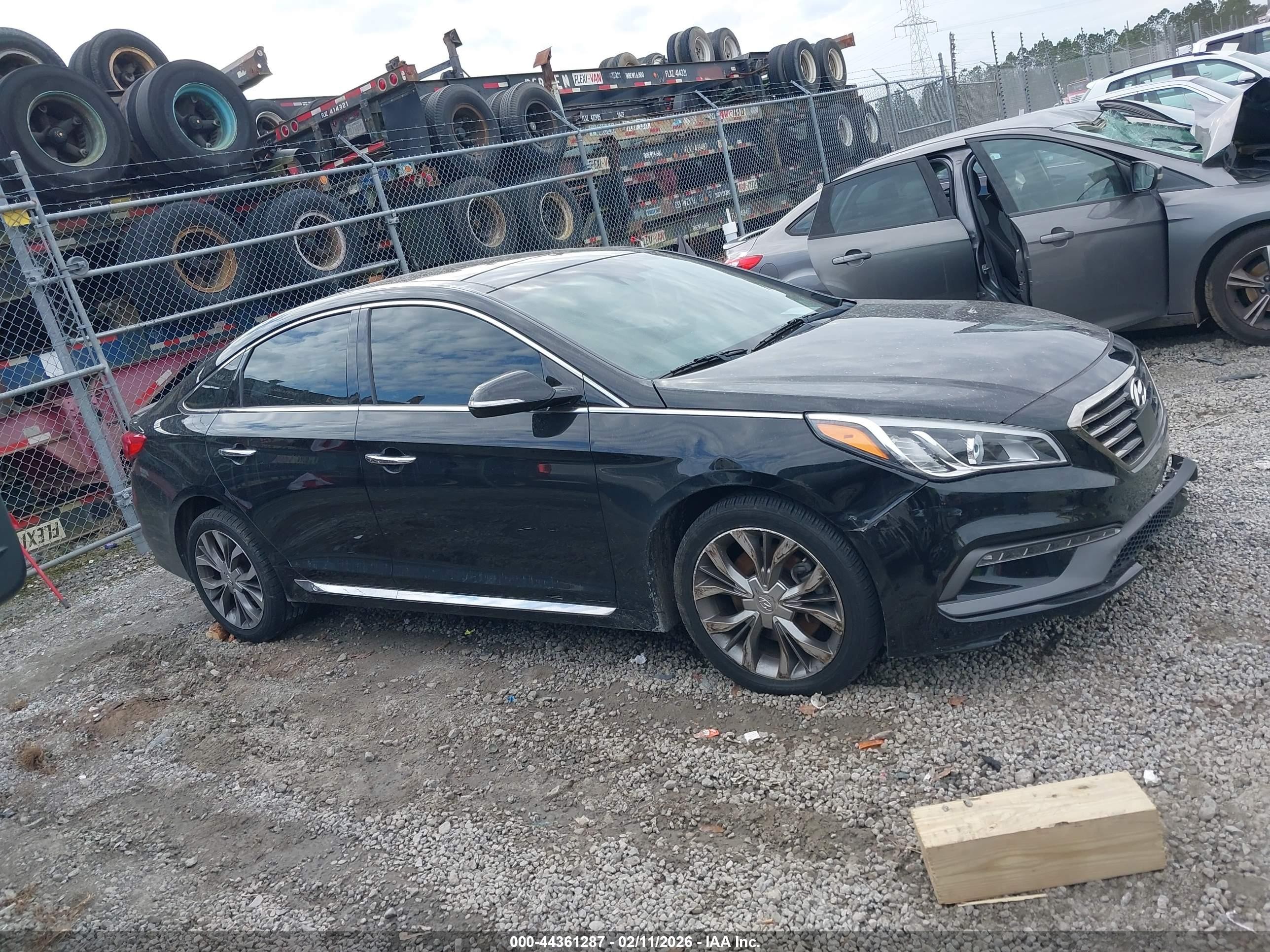 2015 Hyundai Sonata Limited 2.0t Black vin: 5NPE34AB8FH173555